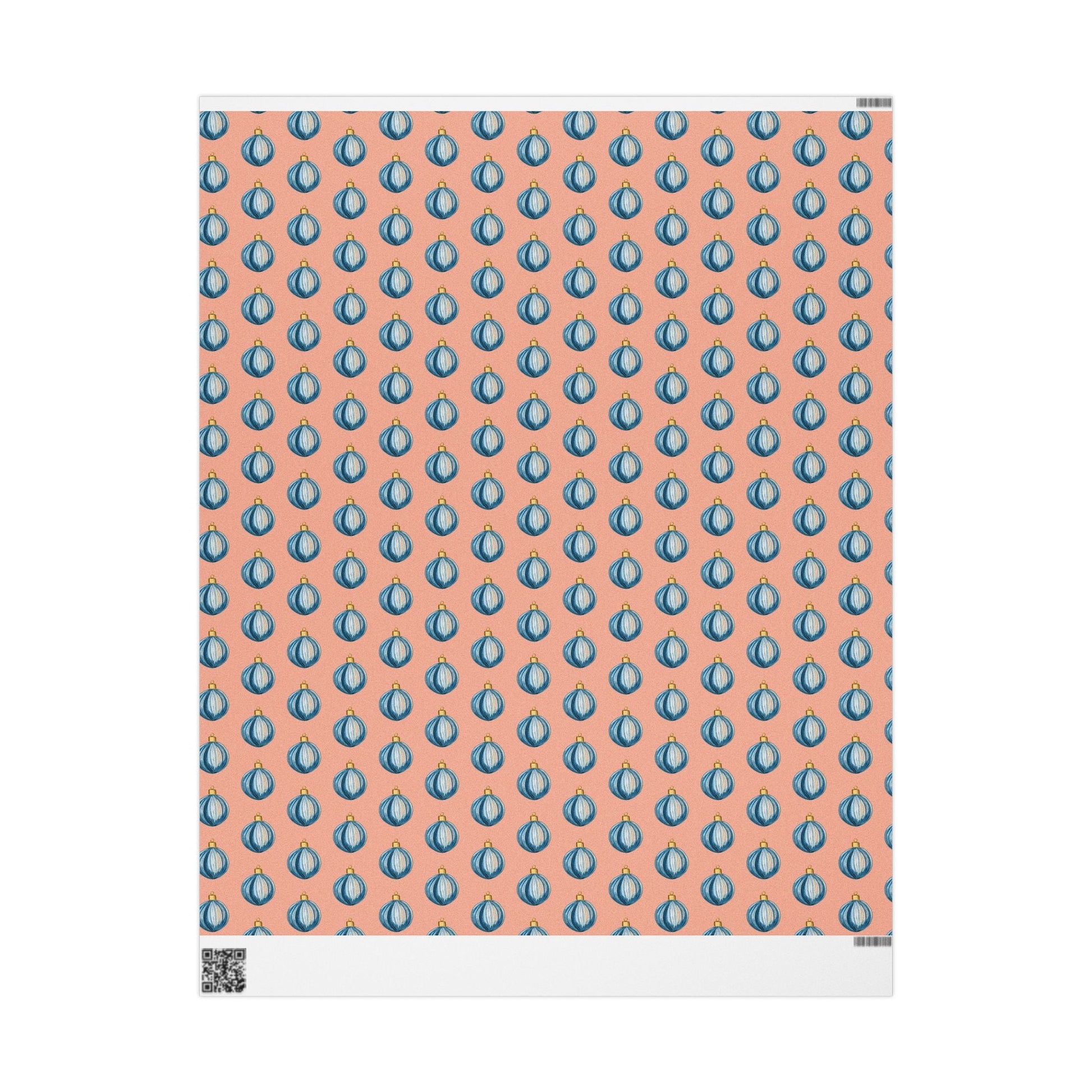 Ornament Striped Wrapping Papers - Blue Cava