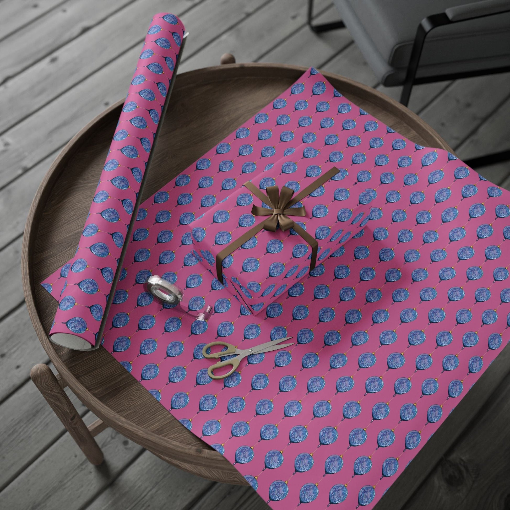 Ornamental Wrapping Papers - Blue Cava