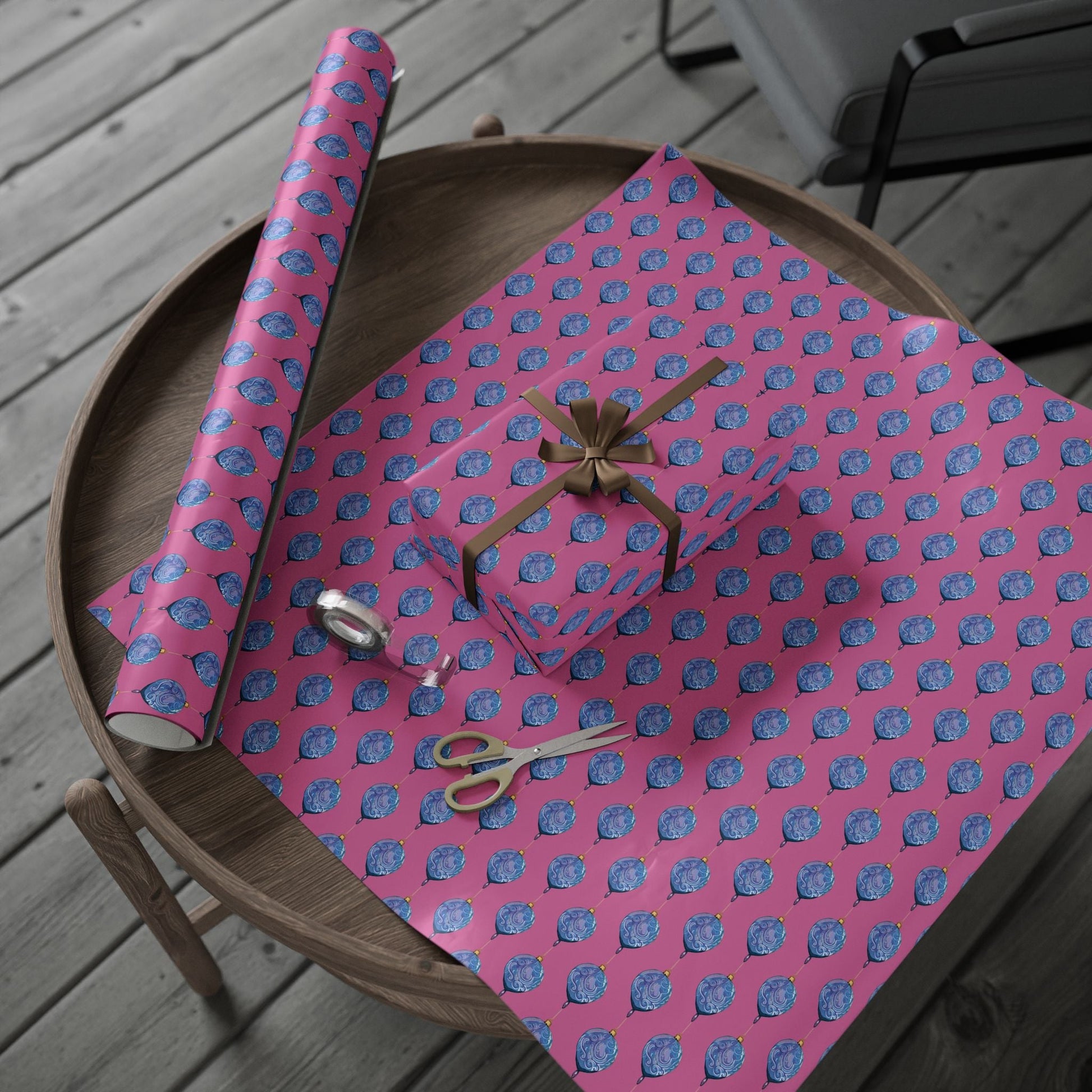 Ornamental Wrapping Papers - Blue Cava