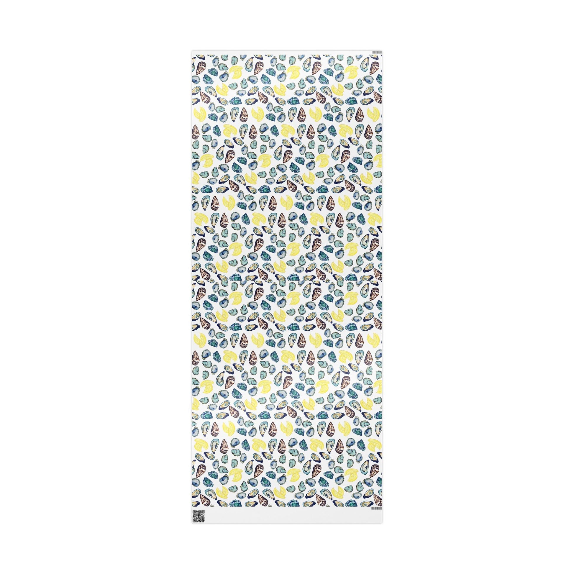 Oyster - Inspired Wrapping Paper | Eco - Friendly Gift Wrap - Blue Cava
