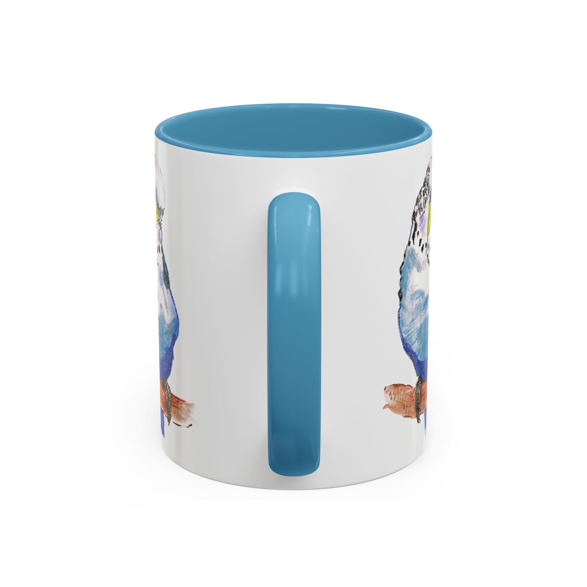 Parakeet Two Tone Coffee Mug (11oz & 15oz) - Blue Cava