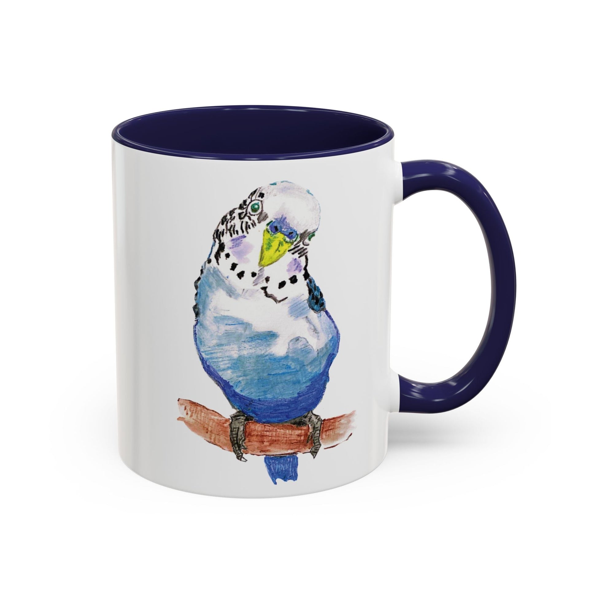 Parakeet Two Tone Coffee Mug (11oz & 15oz) - Blue Cava