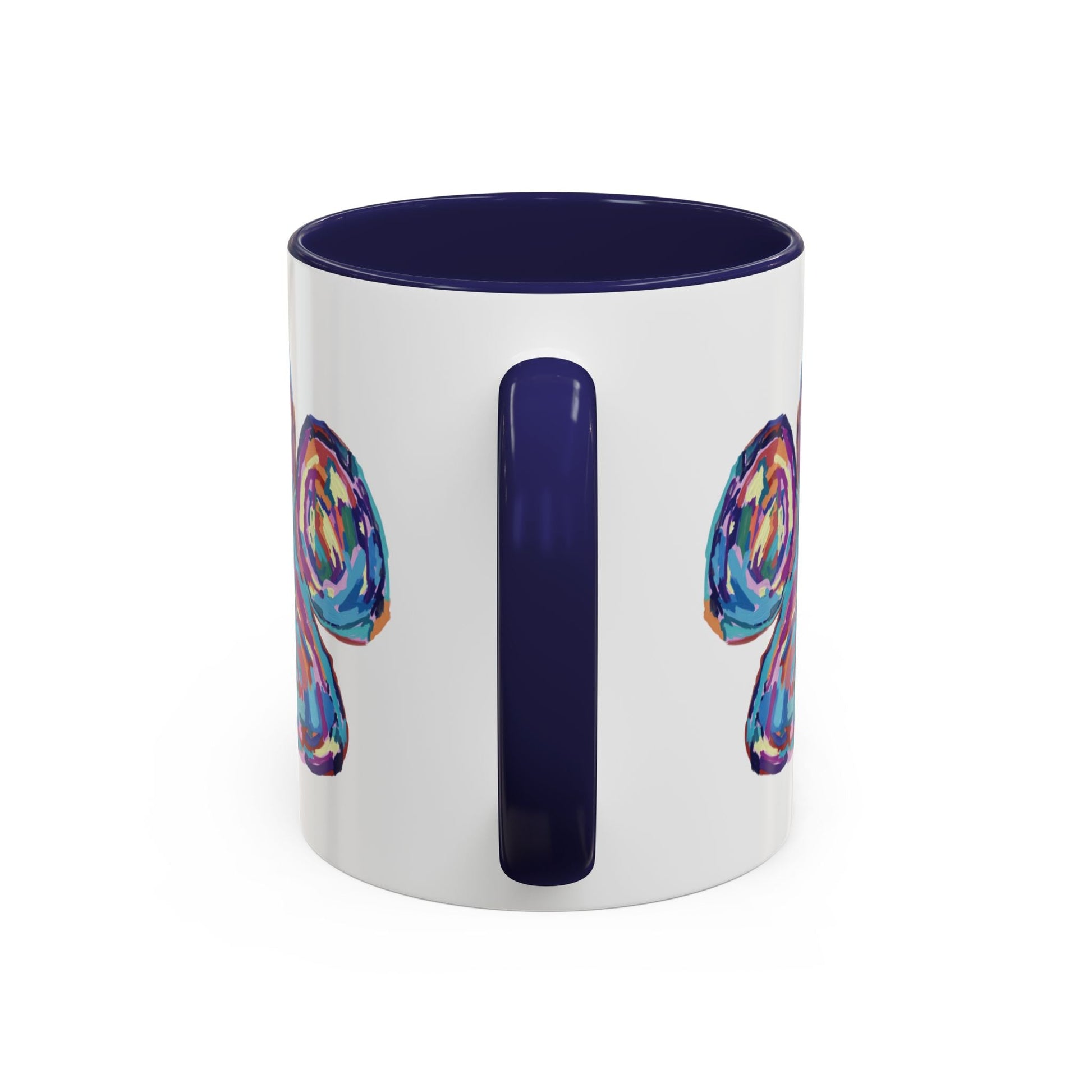 Paw Print Accent Coffee Mug (11oz & 15oz) - Blue Cava