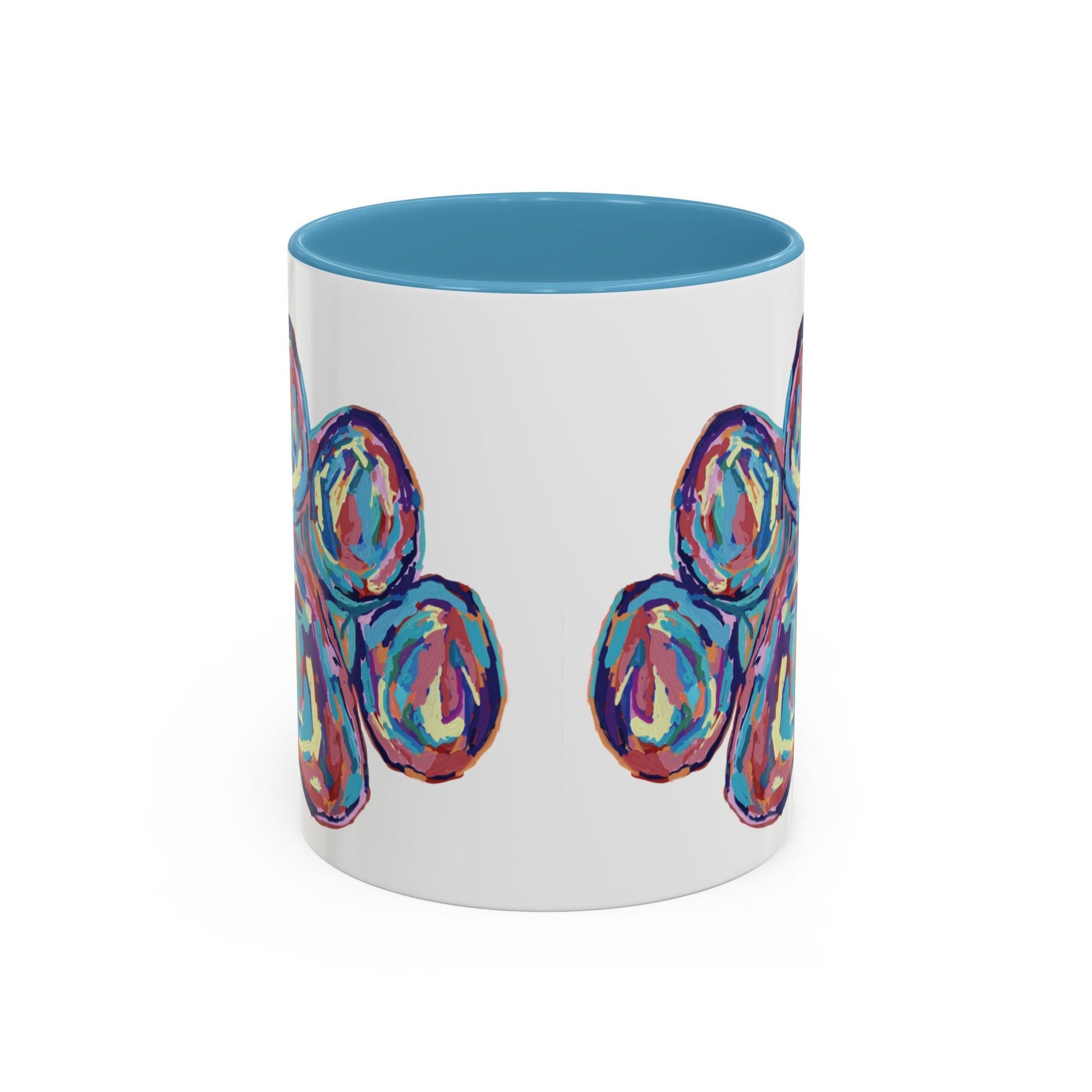 Paw Print Accent Coffee Mug (11oz & 15oz) - Blue Cava