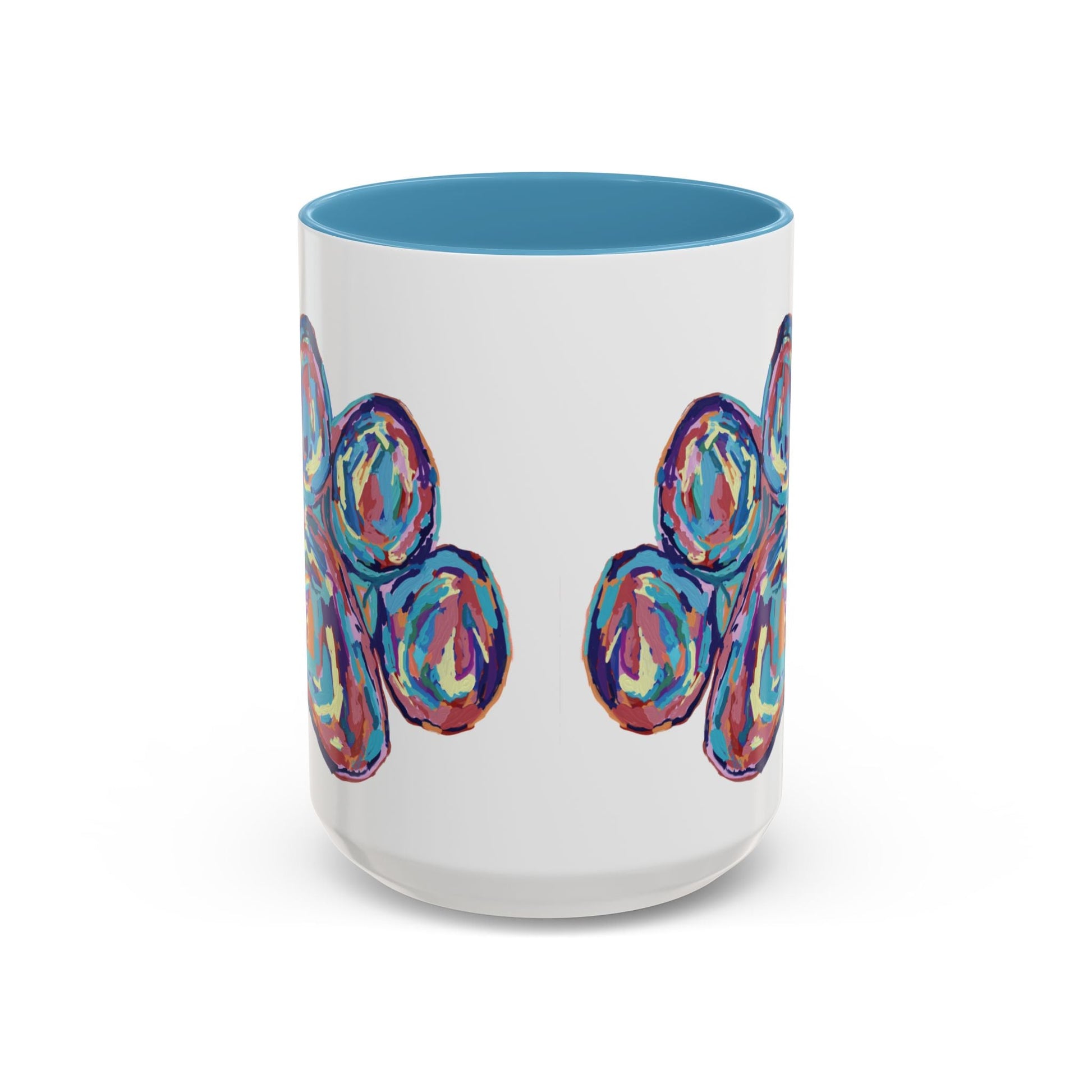 Paw Print Accent Coffee Mug (11oz & 15oz) - Blue Cava