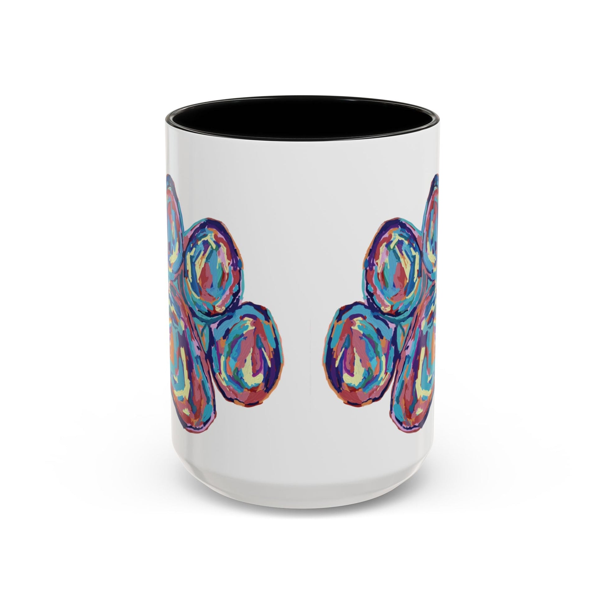 Paw Print Accent Coffee Mug (11oz & 15oz) - Blue Cava