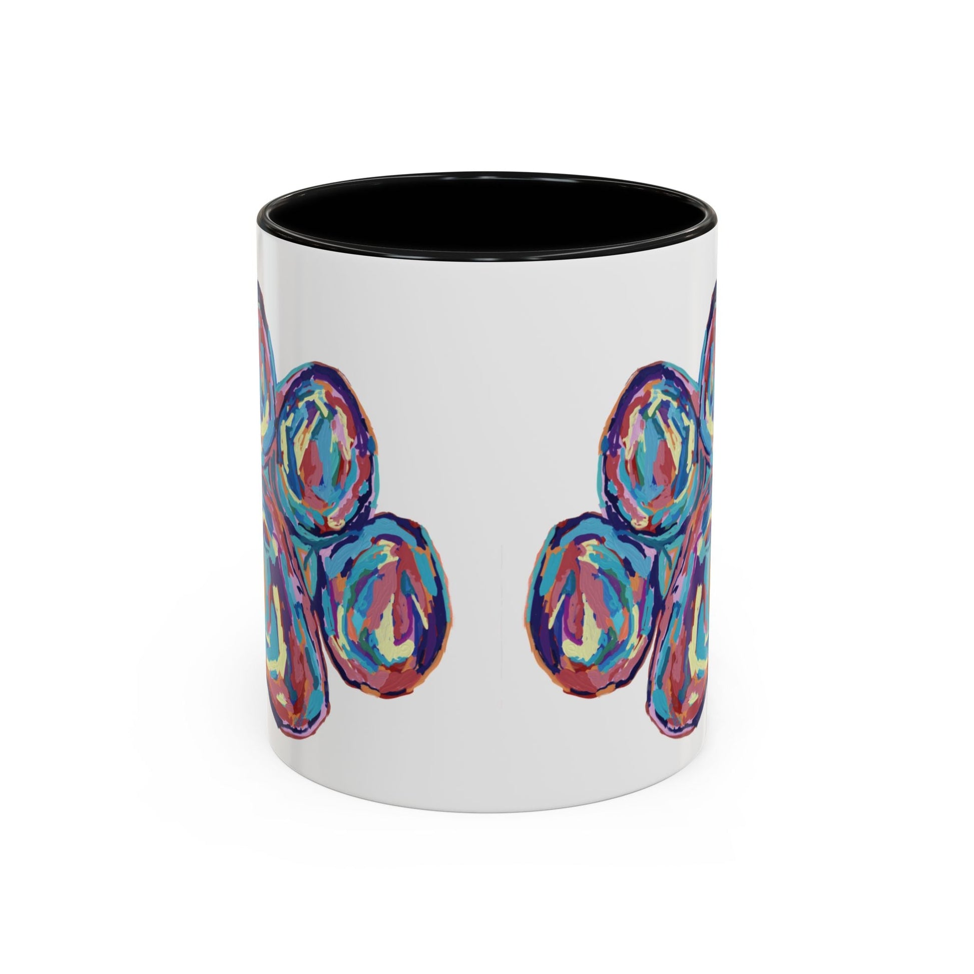 Paw Print Accent Coffee Mug (11oz & 15oz) - Blue Cava