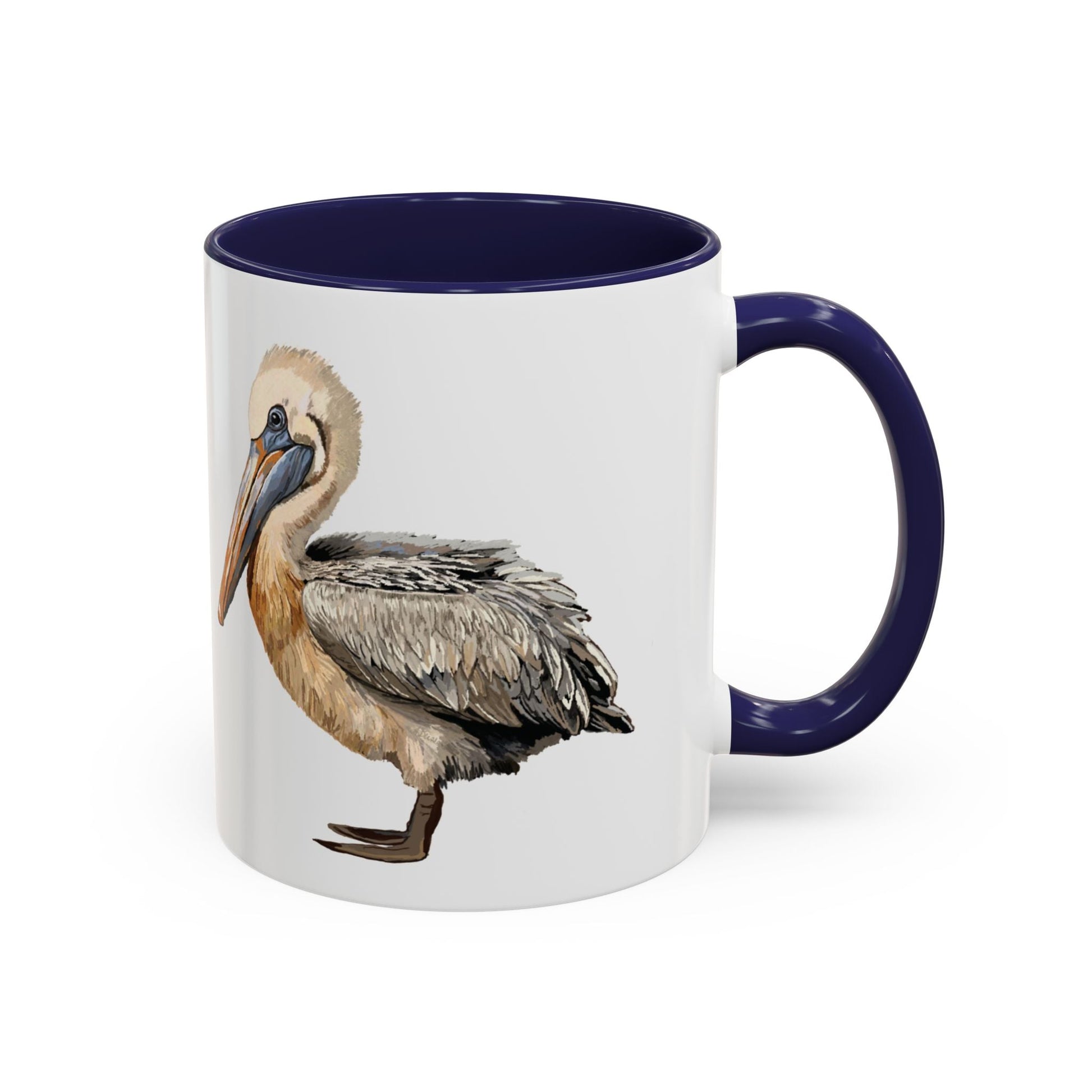 Pelican Two Tone Ceramic Mugs (11oz &15oz) - Blue Cava