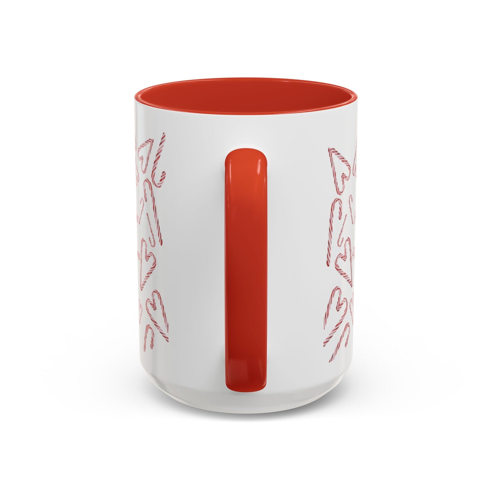 Peppermint Kisses Accent Coffee Mug (11oz & 15oz) - Blue Cava