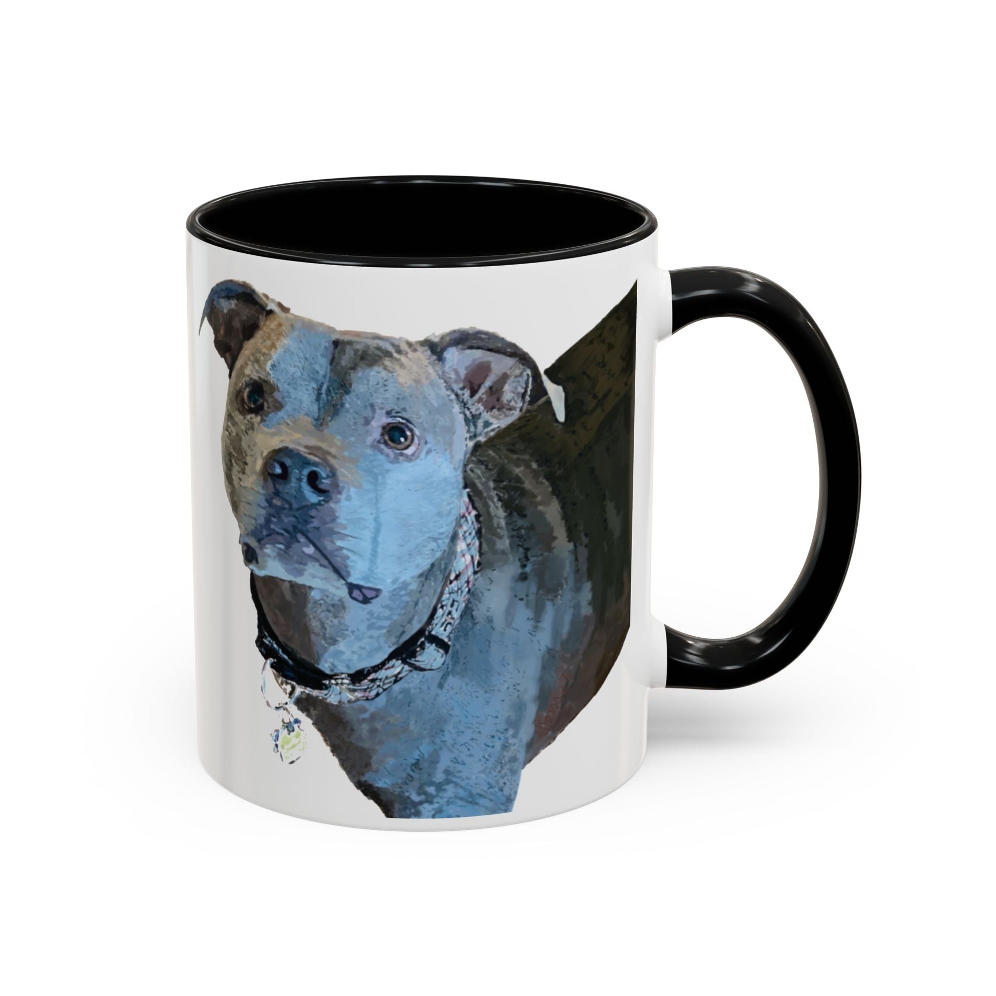 Pitt Bull “Diesel” Two Tone Ceramic Mug - 11 oz & 15 oz - Blue Cava