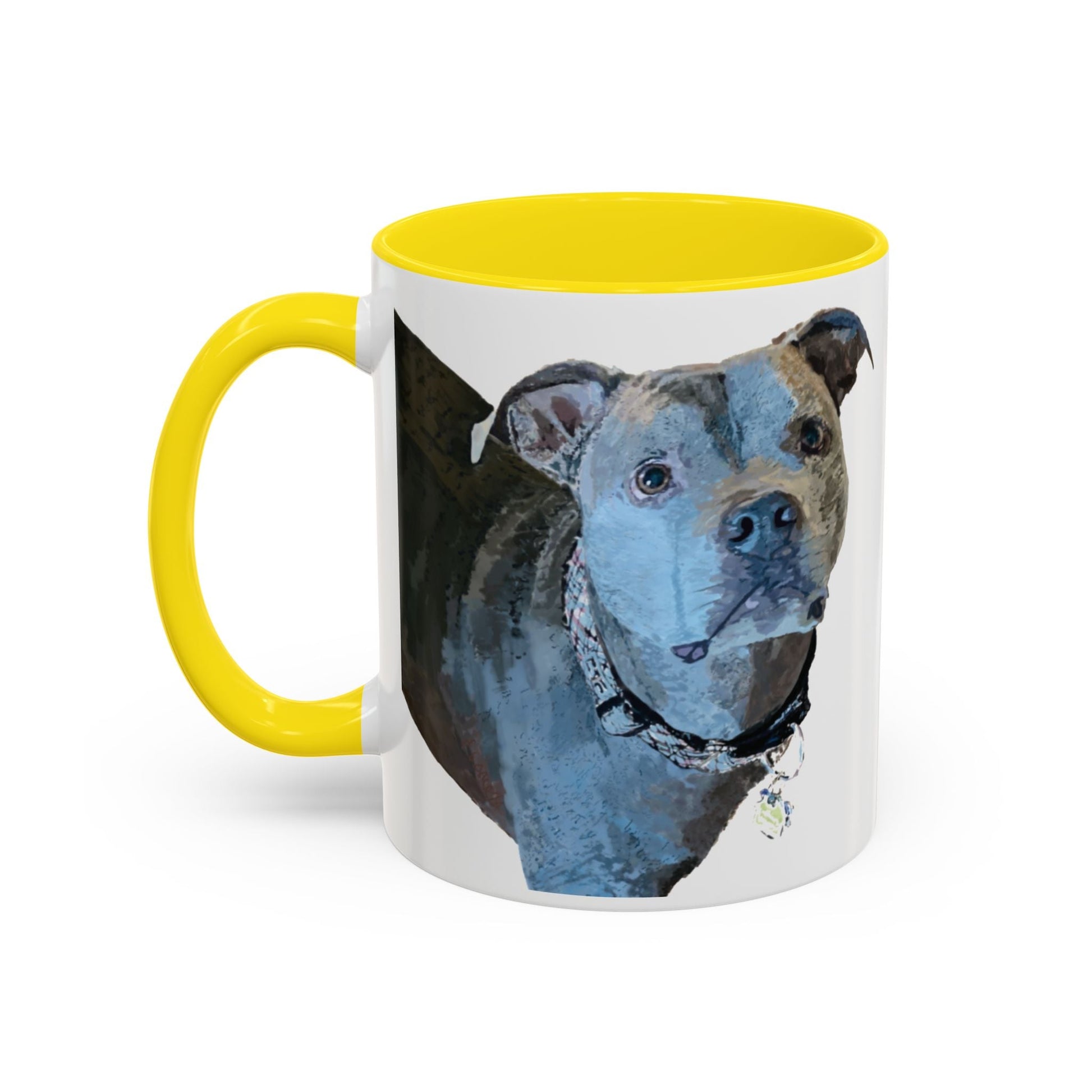 Pitt Bull “Diesel” Two Tone Ceramic Mug - 11 oz & 15 oz - Blue Cava