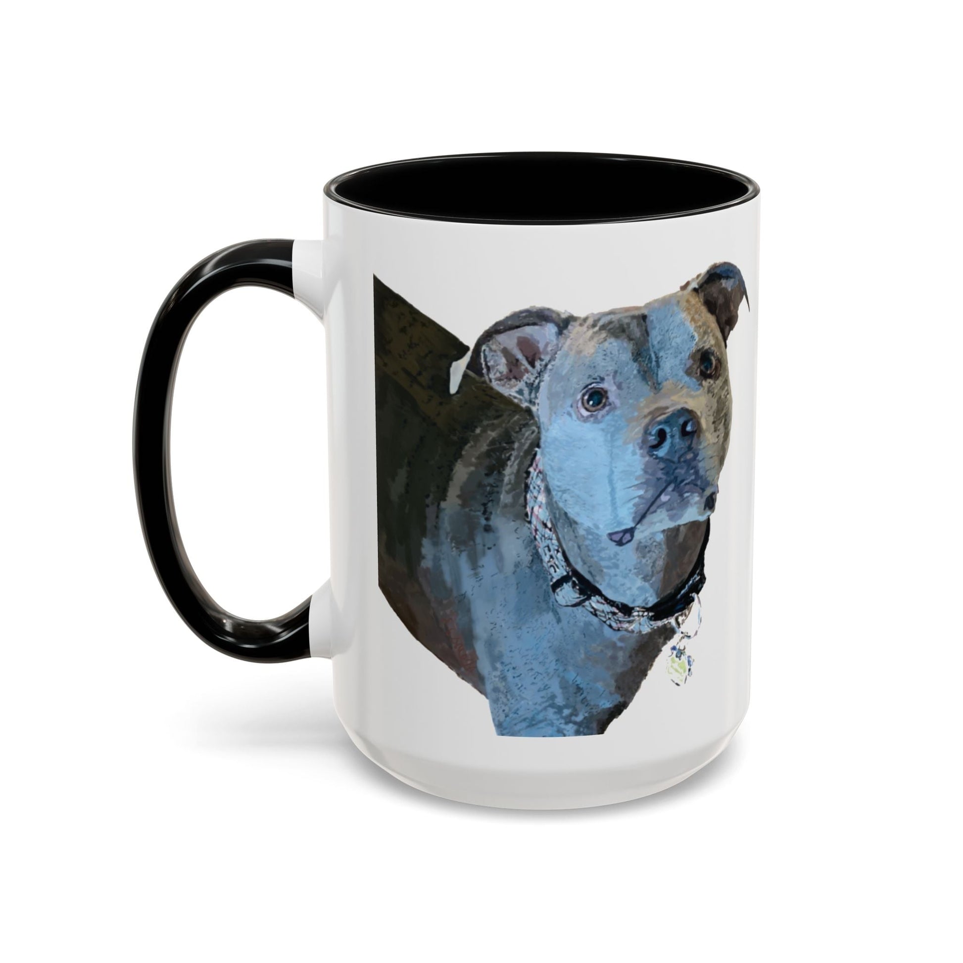 Pitt Bull “Diesel” Two Tone Ceramic Mug - 11 oz & 15 oz - Blue Cava