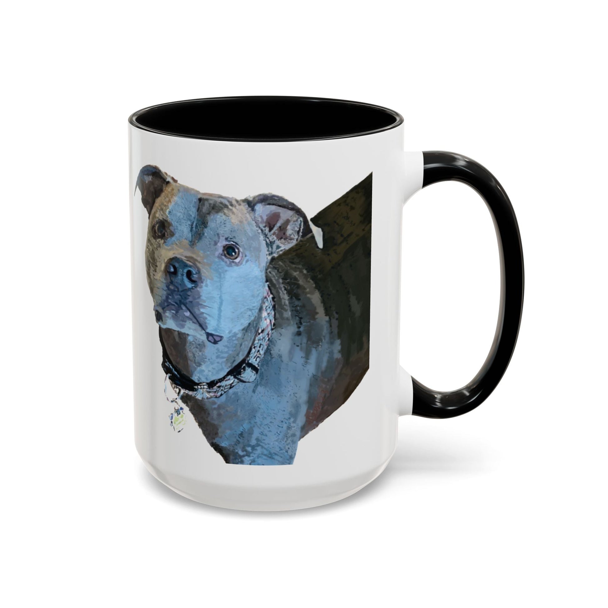 Pitt Bull “Diesel” Two Tone Ceramic Mug - 11 oz & 15 oz - Blue Cava