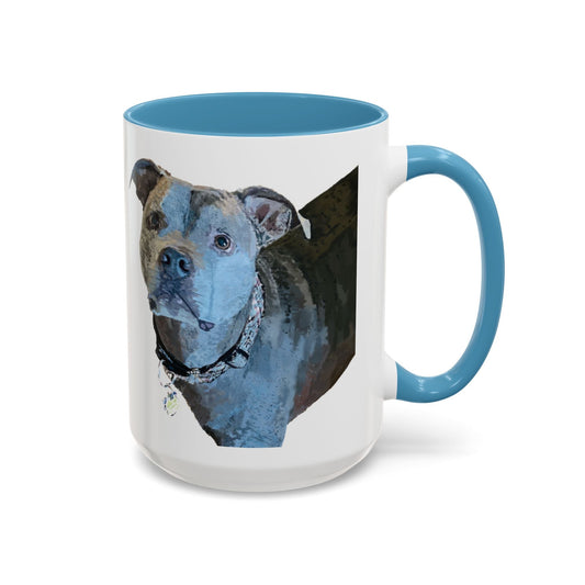 Pitt Bull “Diesel” Two Tone Ceramic Mug - 11 oz & 15 oz - Blue Cava