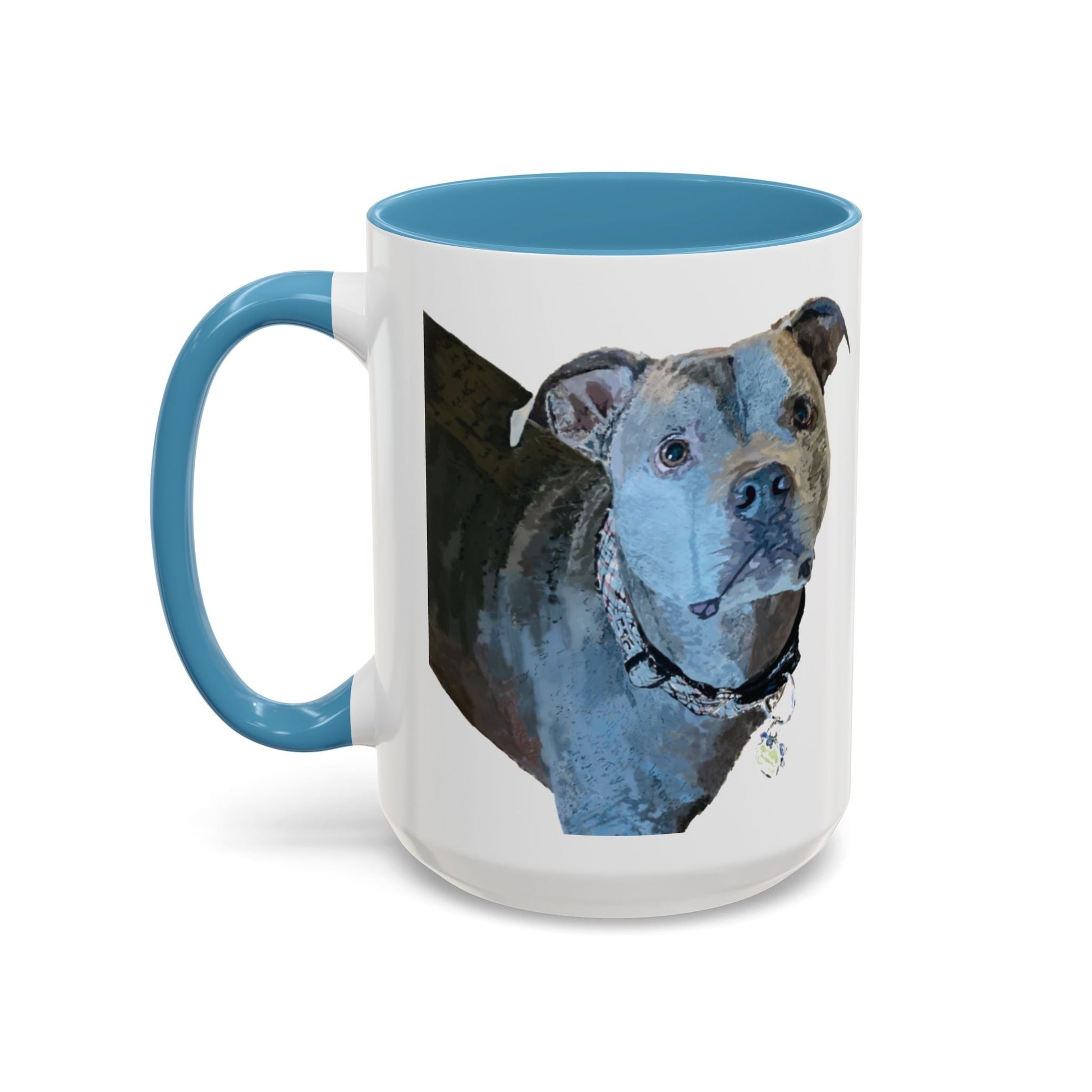 Pitt Bull “Diesel” Two Tone Ceramic Mug - 11 oz & 15 oz - Blue Cava