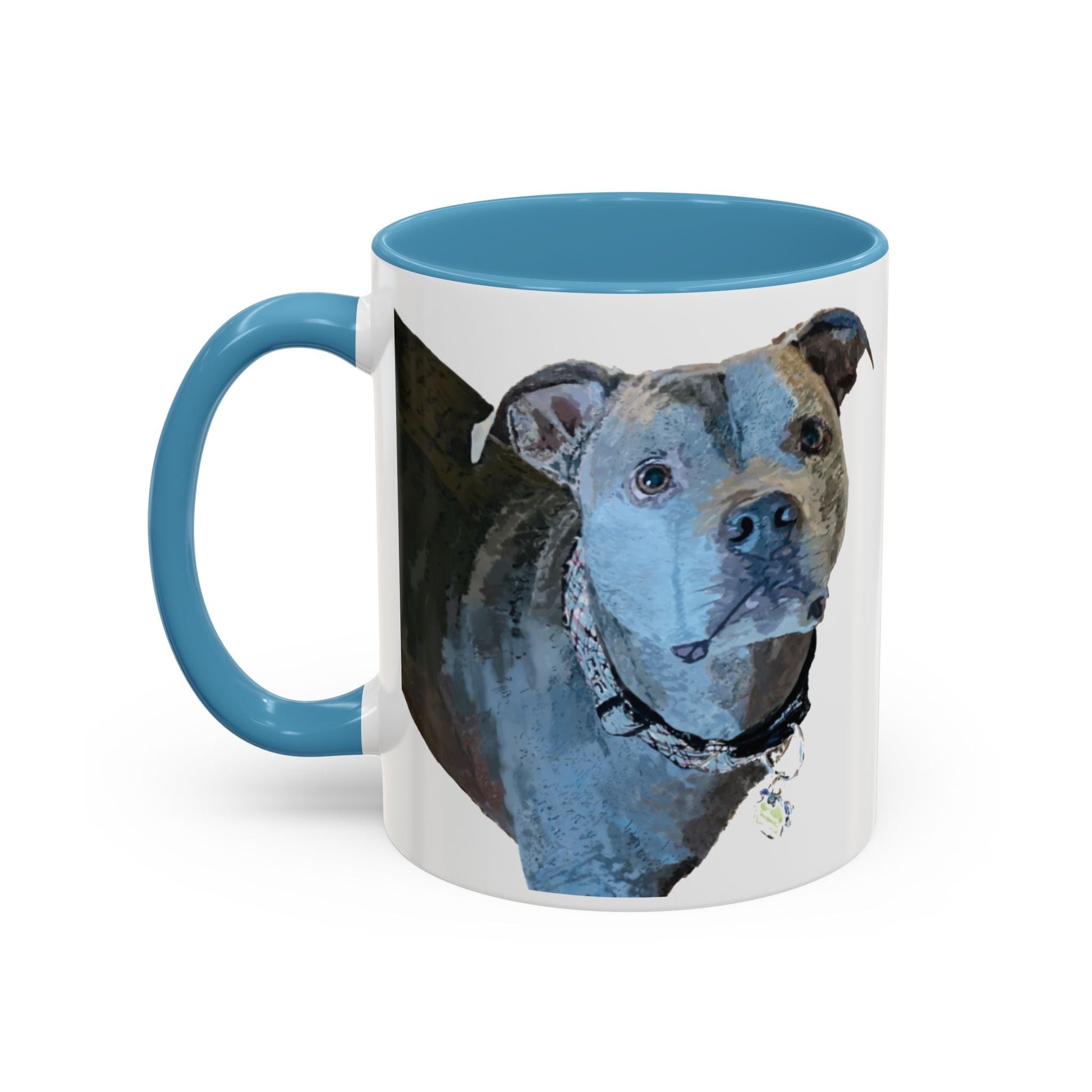 Pitt Bull “Diesel” Two Tone Ceramic Mug - 11 oz & 15 oz - Blue Cava