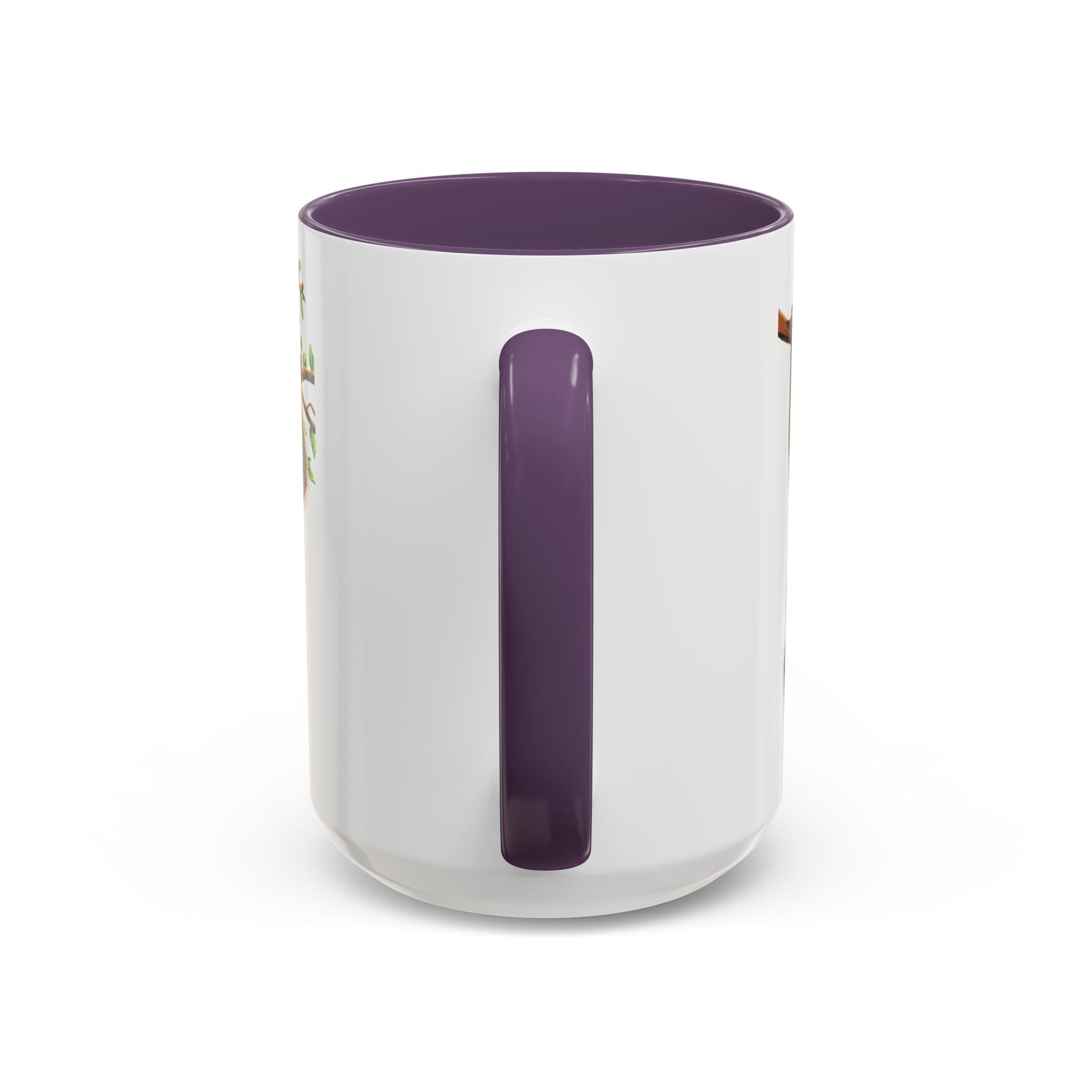 Playful Hanging Monkey Two Tone Coffee Mug | 11oz & 15oz - Blue Cava