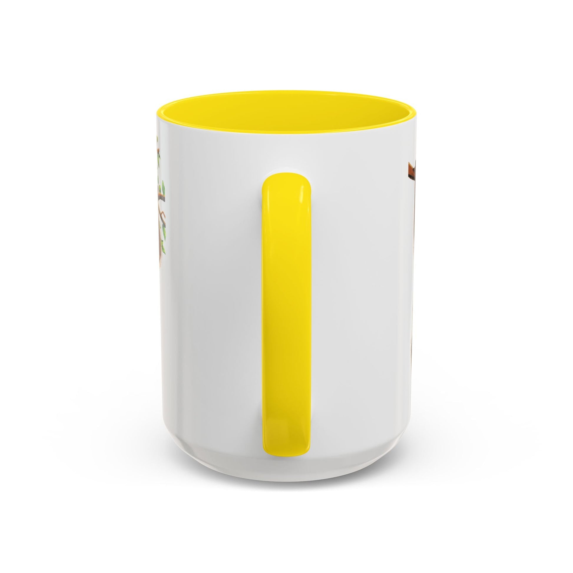 Playful Hanging Monkey Two Tone Coffee Mug | 11oz & 15oz - Blue Cava