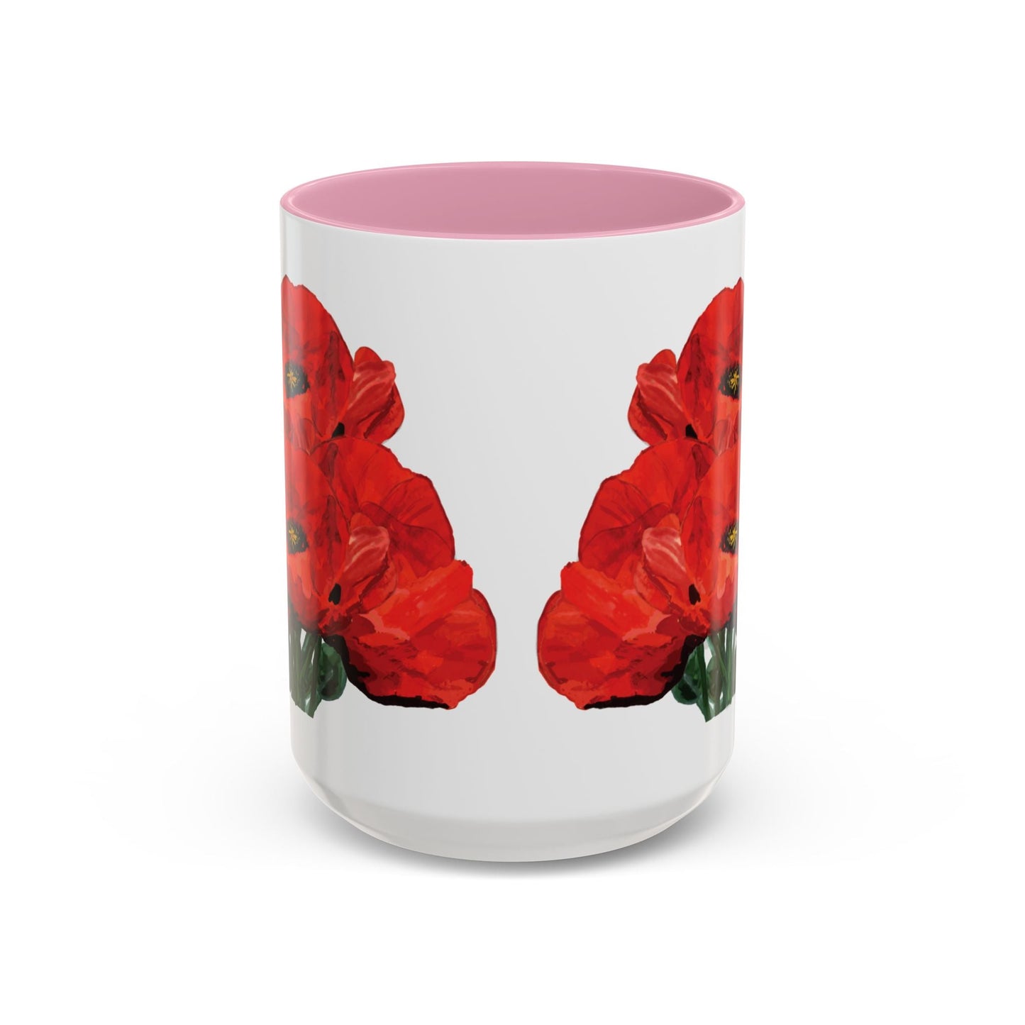 Poppies Two - Tone Coffee Mug, 11oz & 15 oz - Blue Cava