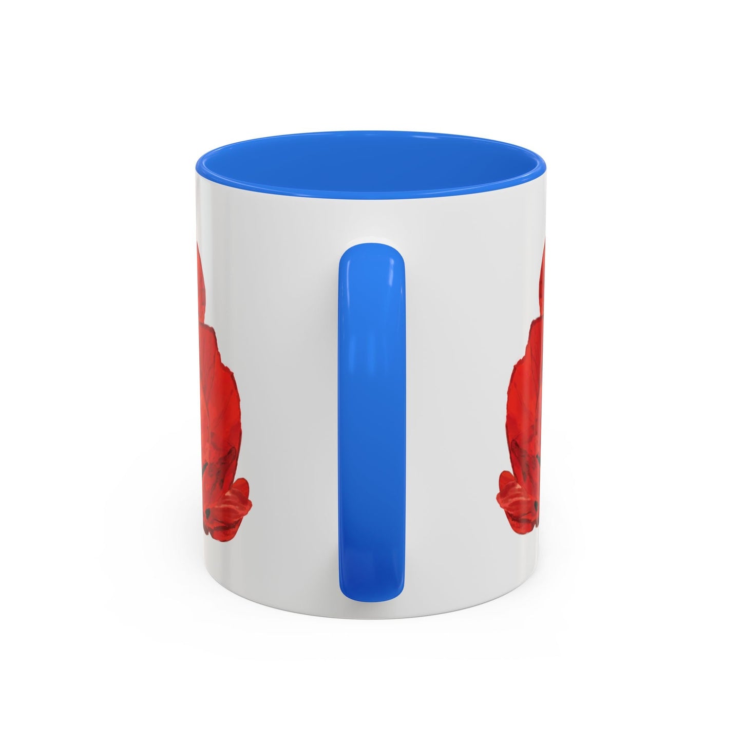 Poppies Two - Tone Coffee Mug, 11oz & 15 oz - Blue Cava