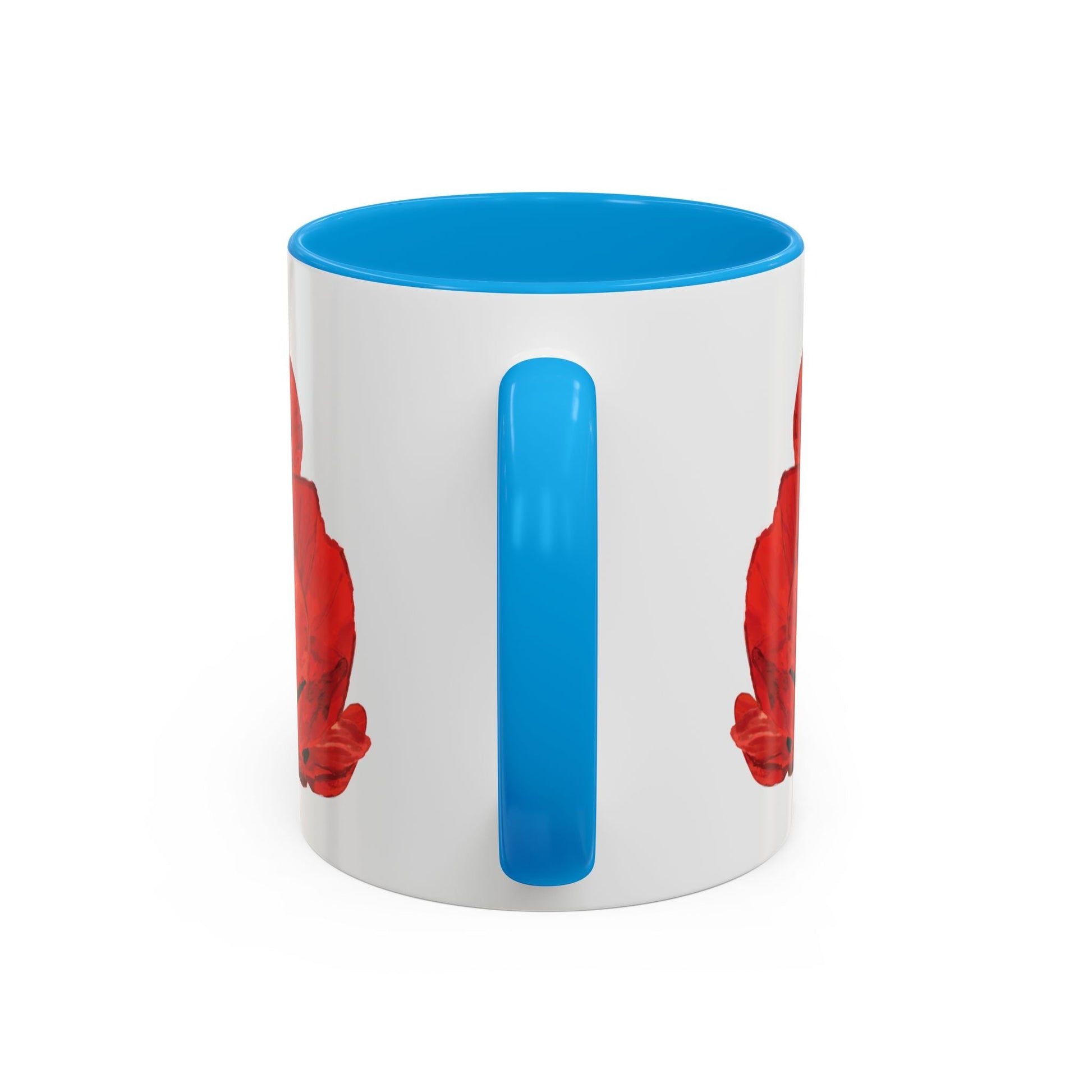 Poppies Two - Tone Coffee Mug, 11oz & 15 oz - Blue Cava