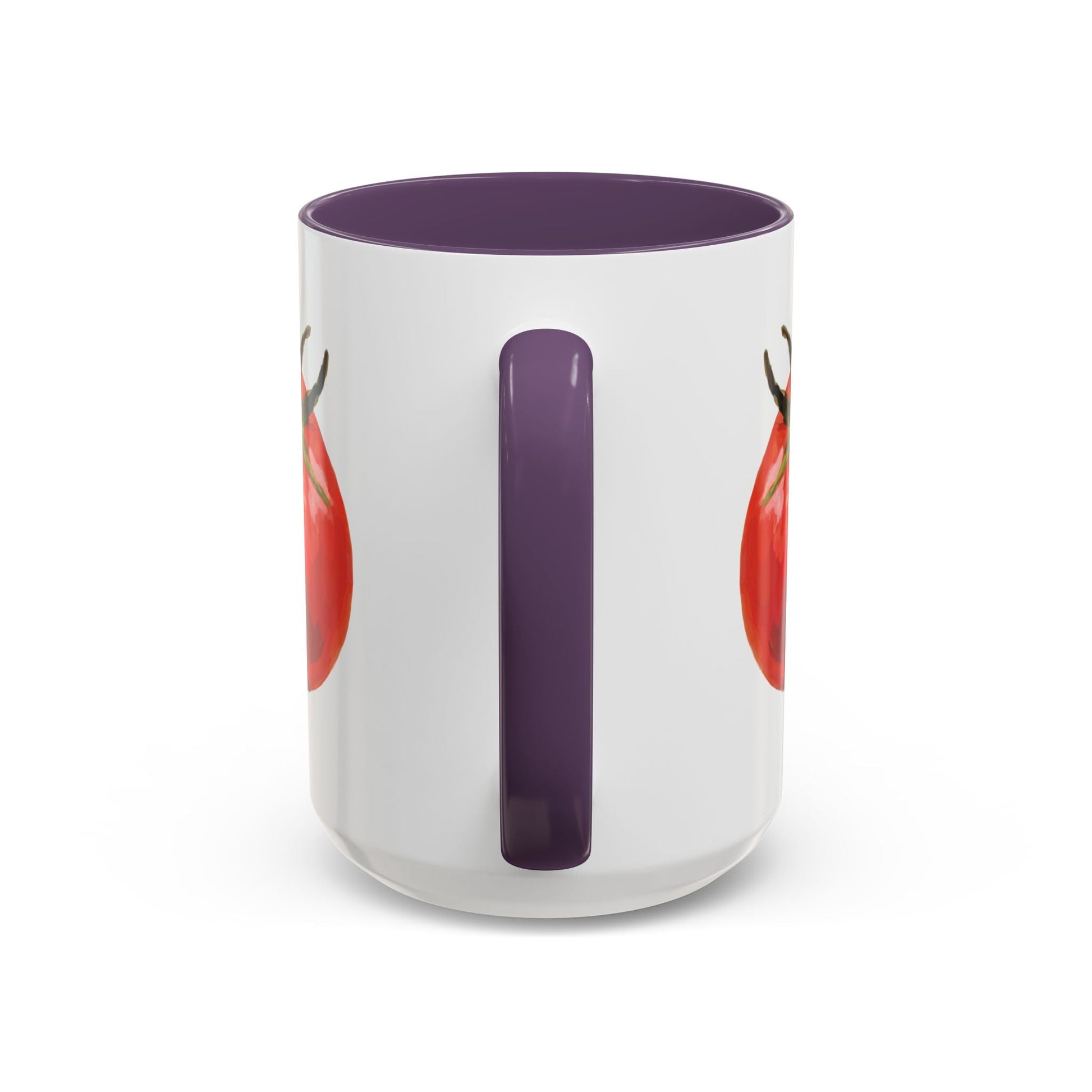 Rustic Tomato Two - Tone Ceramic Mugs - 11oz and 15 oz - Perfect for Gardeners - Blue Cava