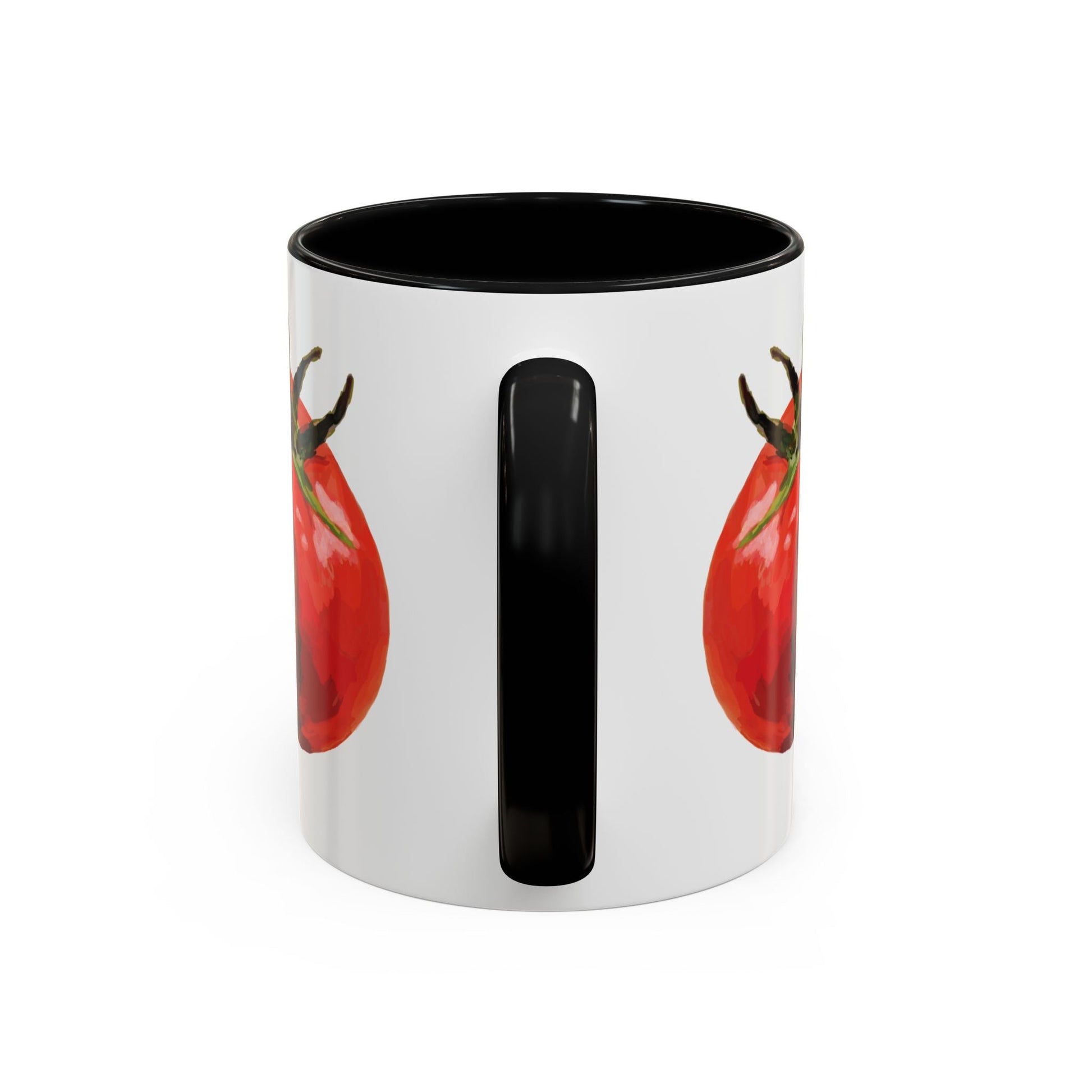Rustic Tomato Two - Tone Ceramic Mugs - 11oz and 15 oz - Perfect for Gardeners - Blue Cava