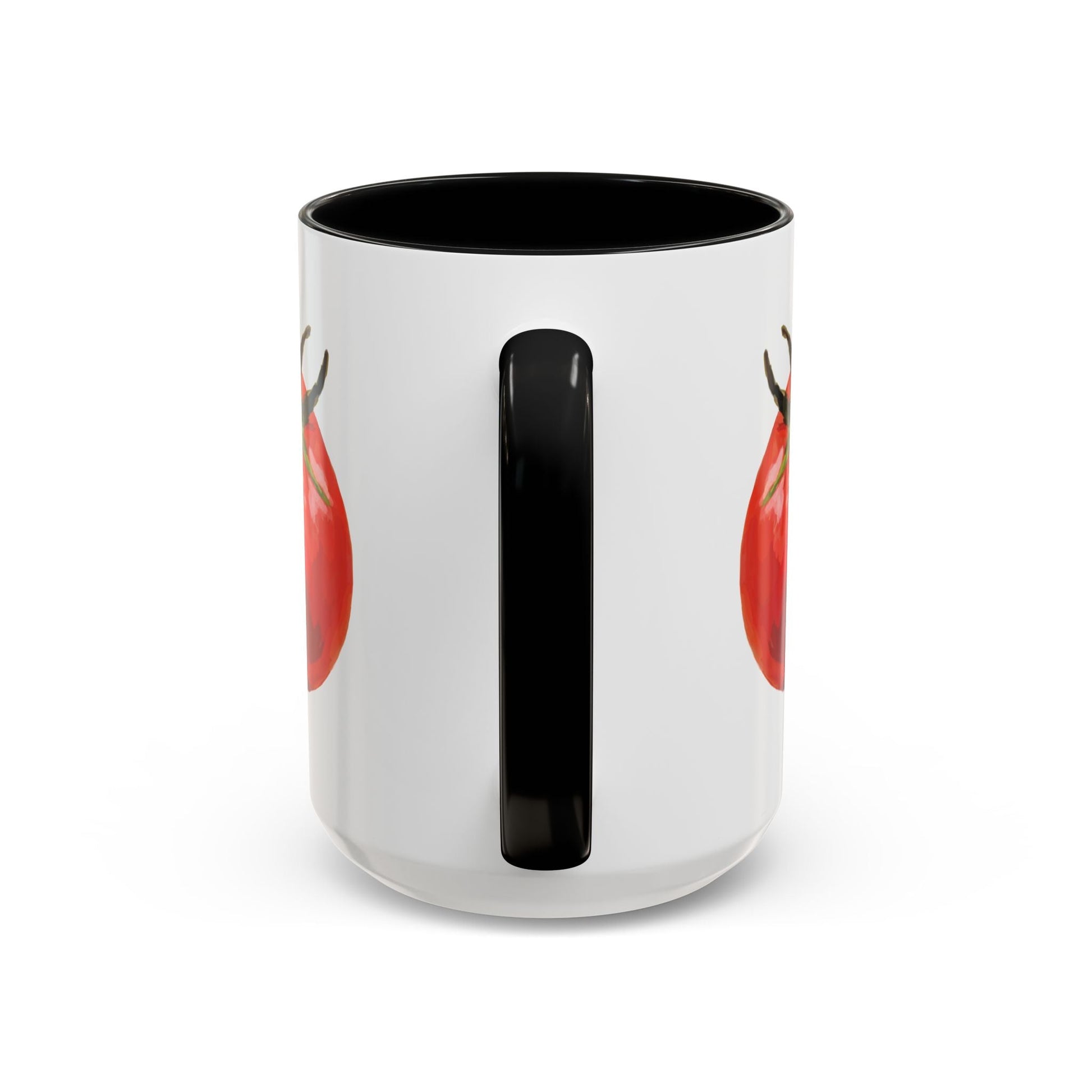 Rustic Tomato Two - Tone Ceramic Mugs - 11oz and 15 oz - Perfect for Gardeners - Blue Cava