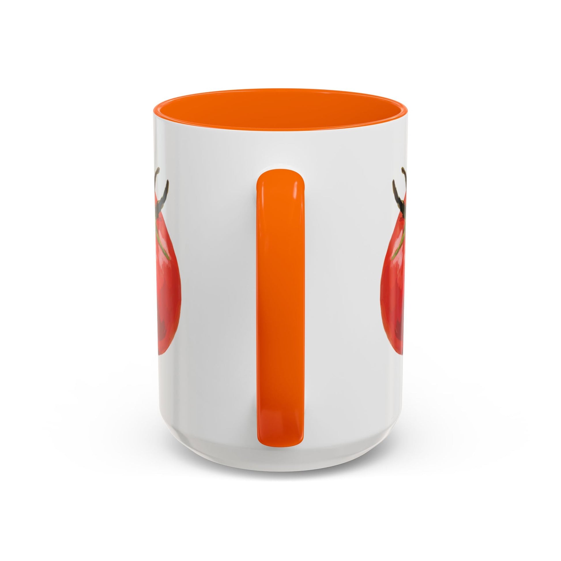 Rustic Tomato Two - Tone Ceramic Mugs - 11oz and 15 oz - Perfect for Gardeners - Blue Cava