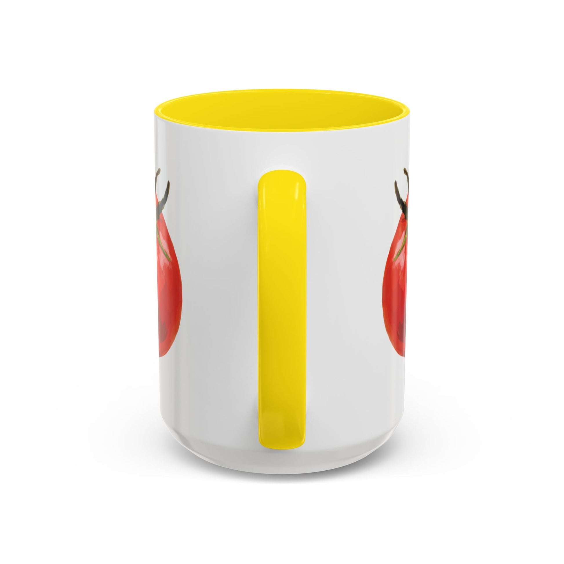 Rustic Tomato Two - Tone Ceramic Mugs - 11oz and 15 oz - Perfect for Gardeners - Blue Cava