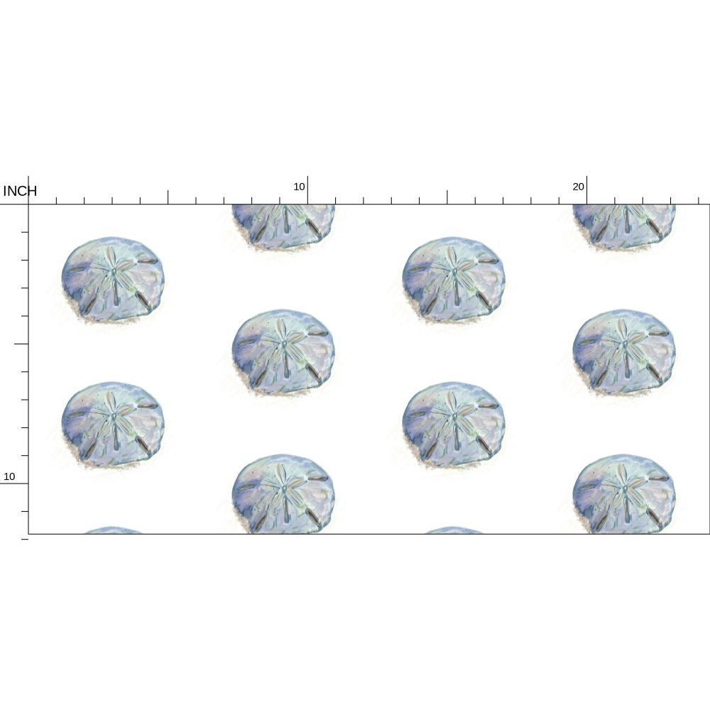 Sand Dollar Wallpaper - Blue Cava