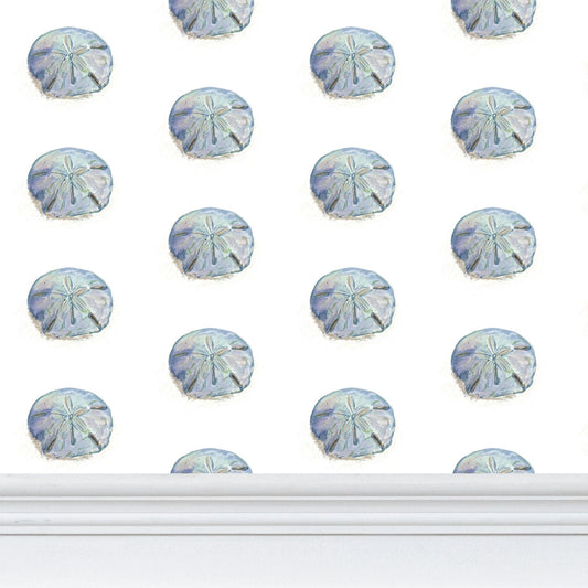 Sand Dollar Wallpaper - Blue Cava