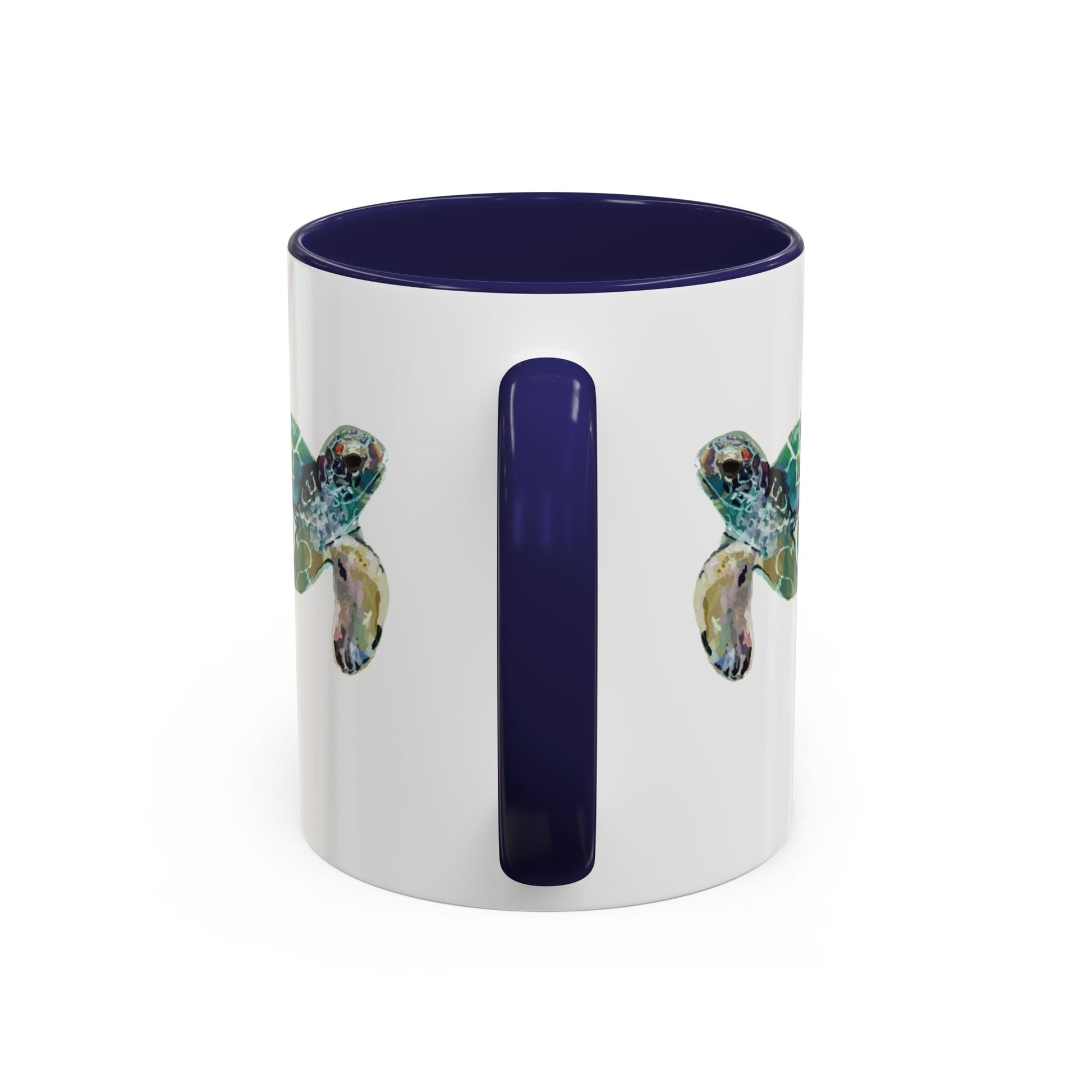 Sea Turtle Two Tone Coffee Mug (11oz & 15oz) - Blue Cava