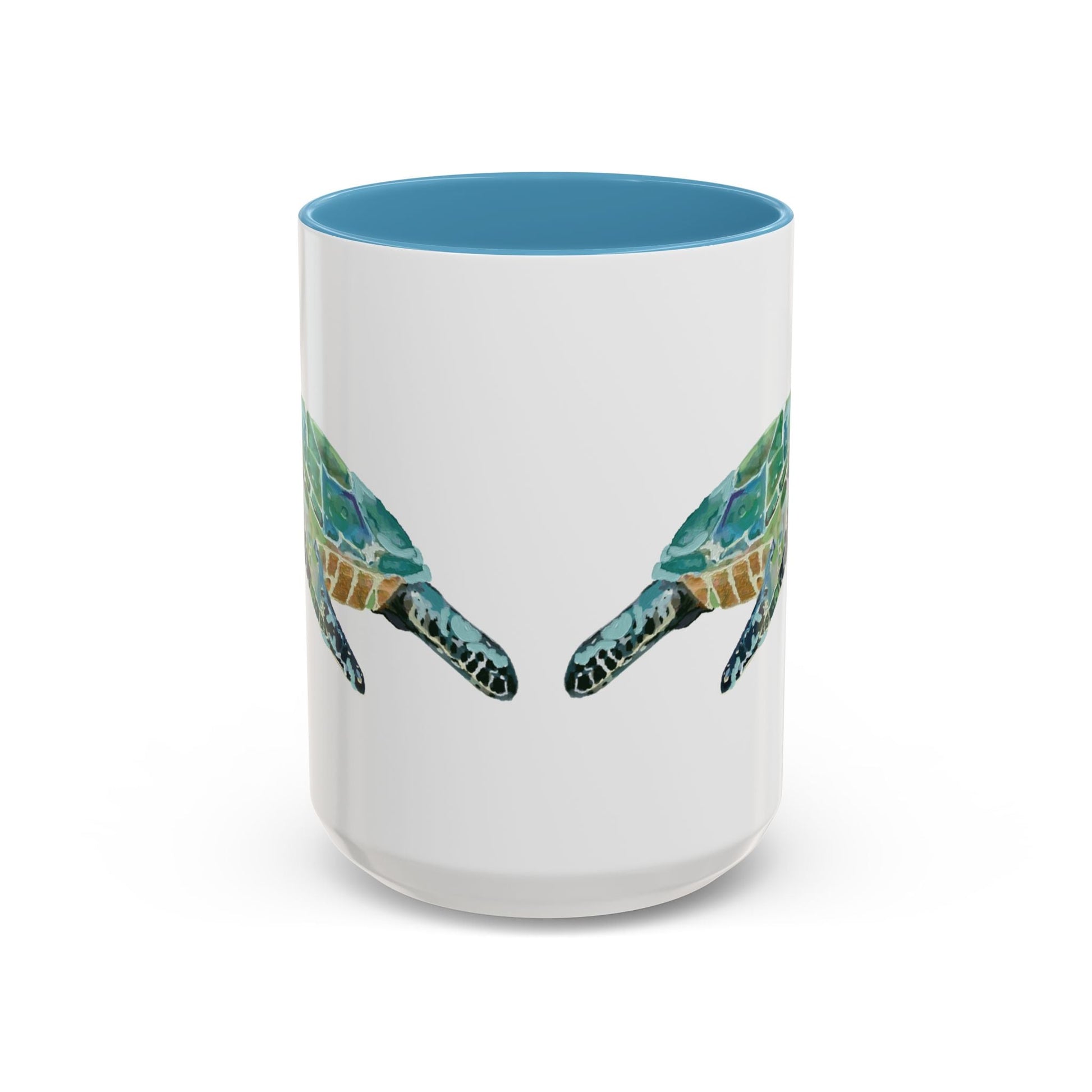 Sea Turtle Two Tone Coffee Mug (11oz & 15oz) - Blue Cava