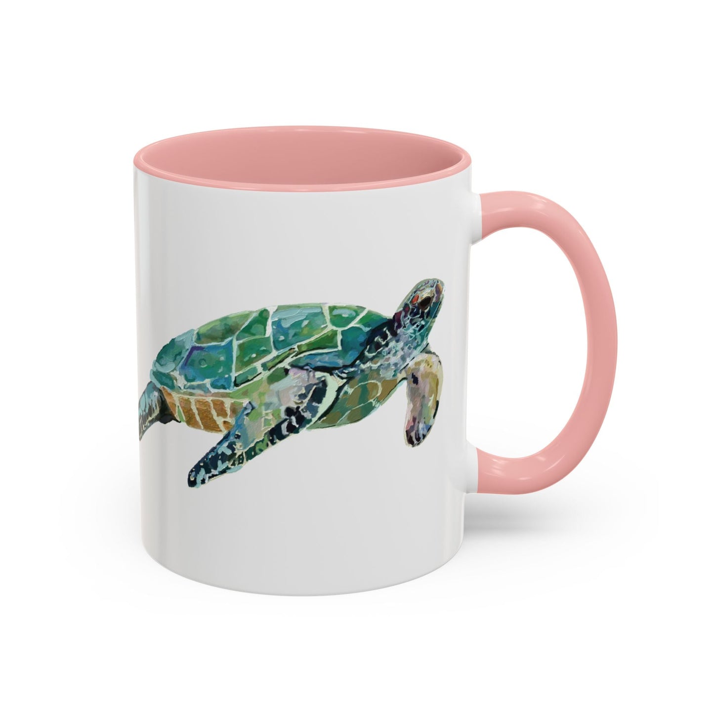 Sea Turtle Two Tone Coffee Mug (11oz & 15oz) - Blue Cava