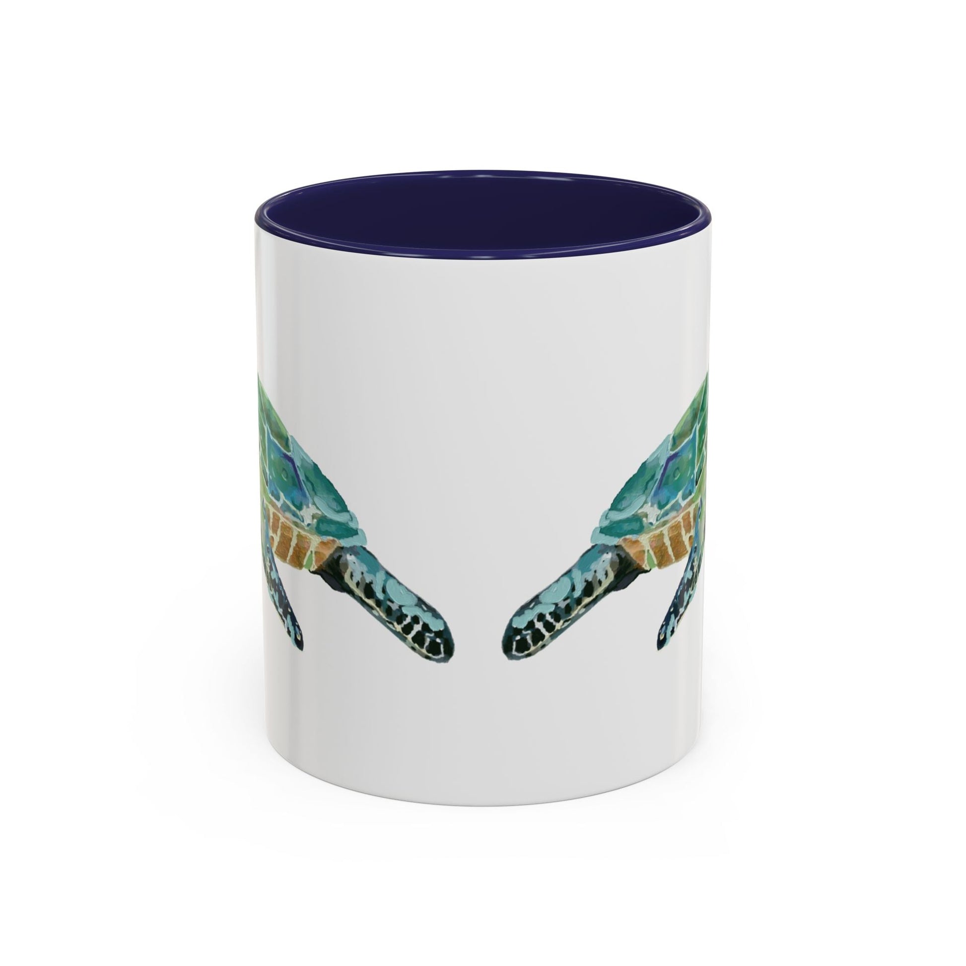 Sea Turtle Two Tone Coffee Mug (11oz & 15oz) - Blue Cava
