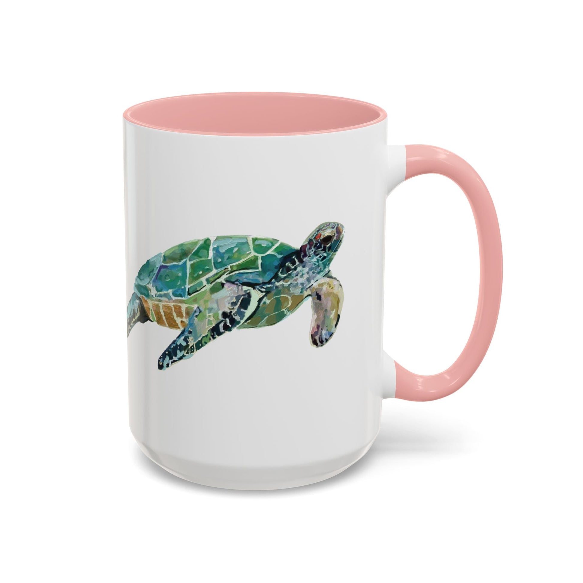 Sea Turtle Two Tone Coffee Mug (11oz & 15oz) - Blue Cava
