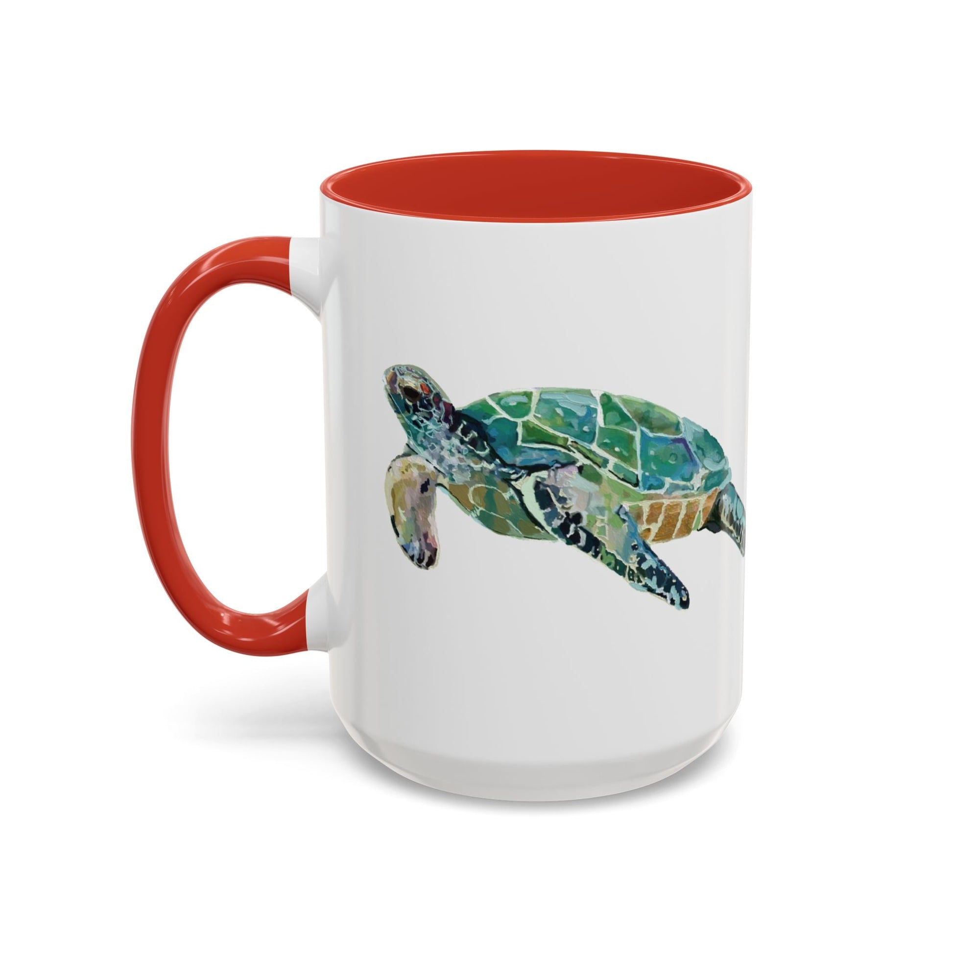 Sea Turtle Two Tone Coffee Mug (11oz & 15oz) - Blue Cava