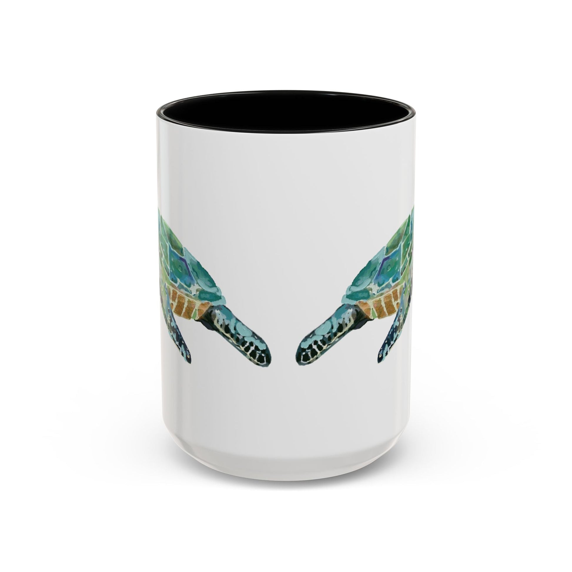 Sea Turtle Two Tone Coffee Mug (11oz & 15oz) - Blue Cava