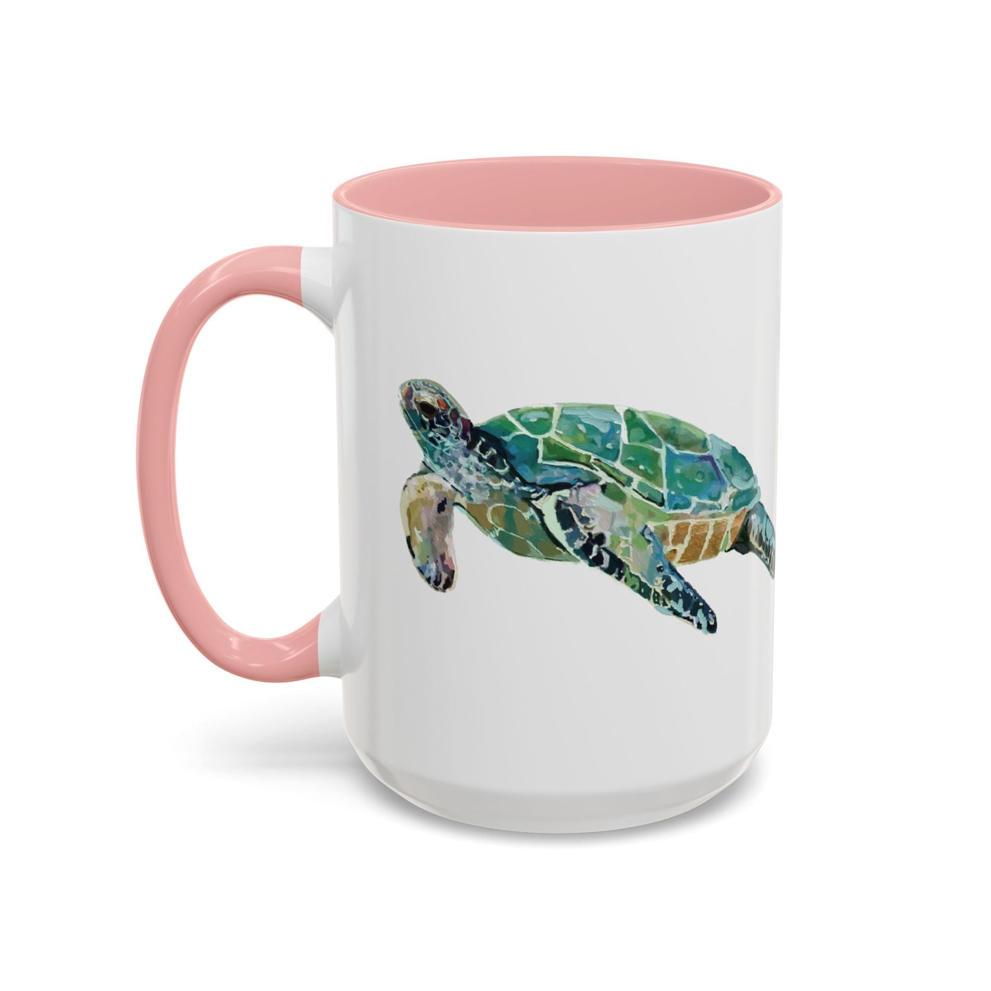 Sea Turtle Two Tone Coffee Mug (11oz & 15oz) - Blue Cava
