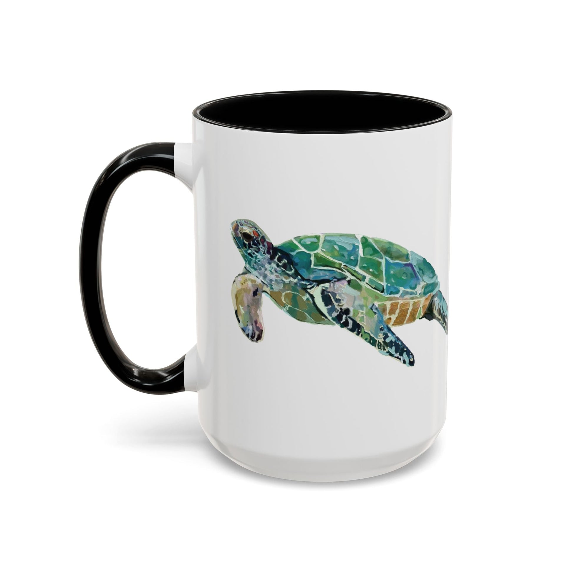 Sea Turtle Two Tone Coffee Mug (11oz & 15oz) - Blue Cava