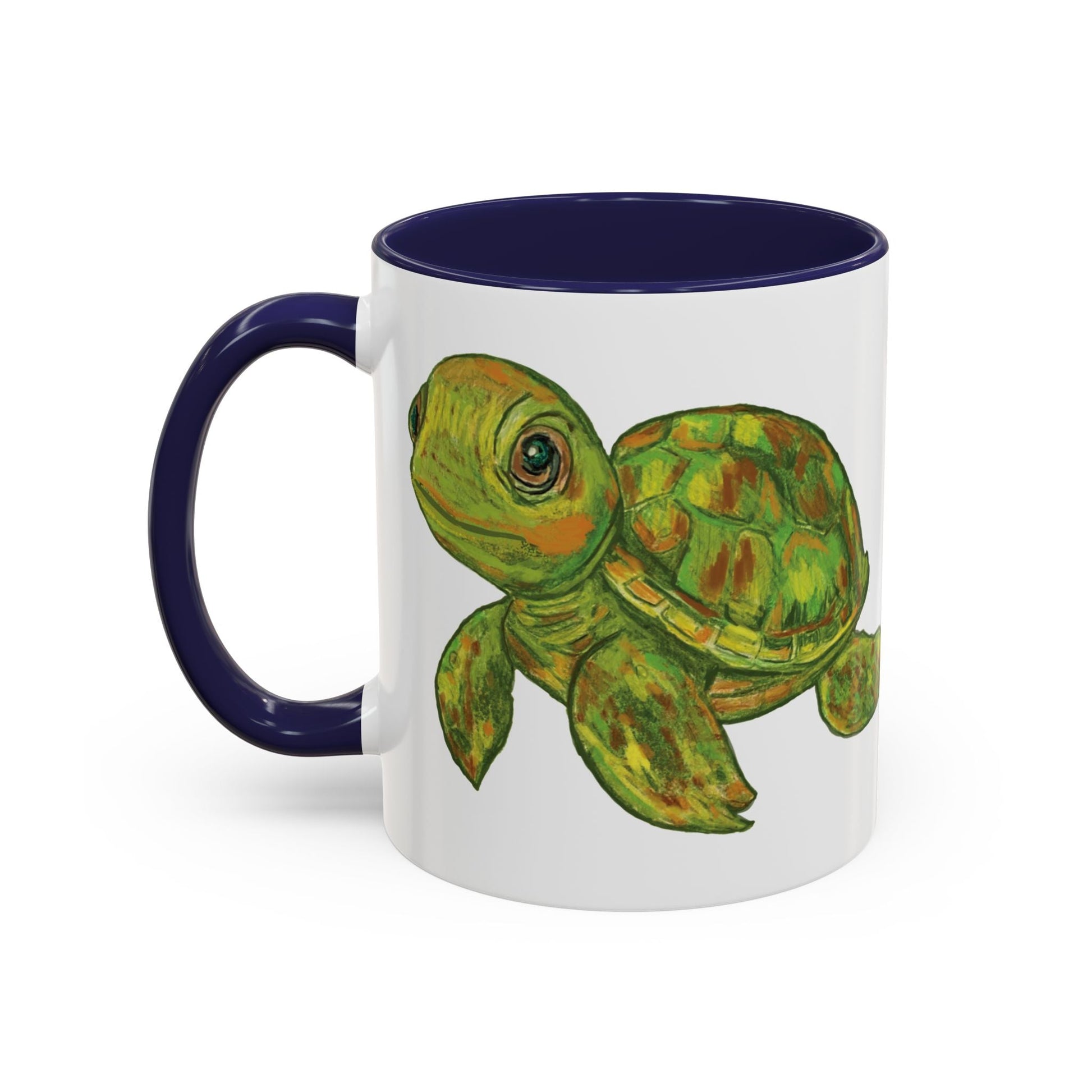 Shelly Sea Turtle Coffee Mug (11oz & 15oz) - Blue Cava