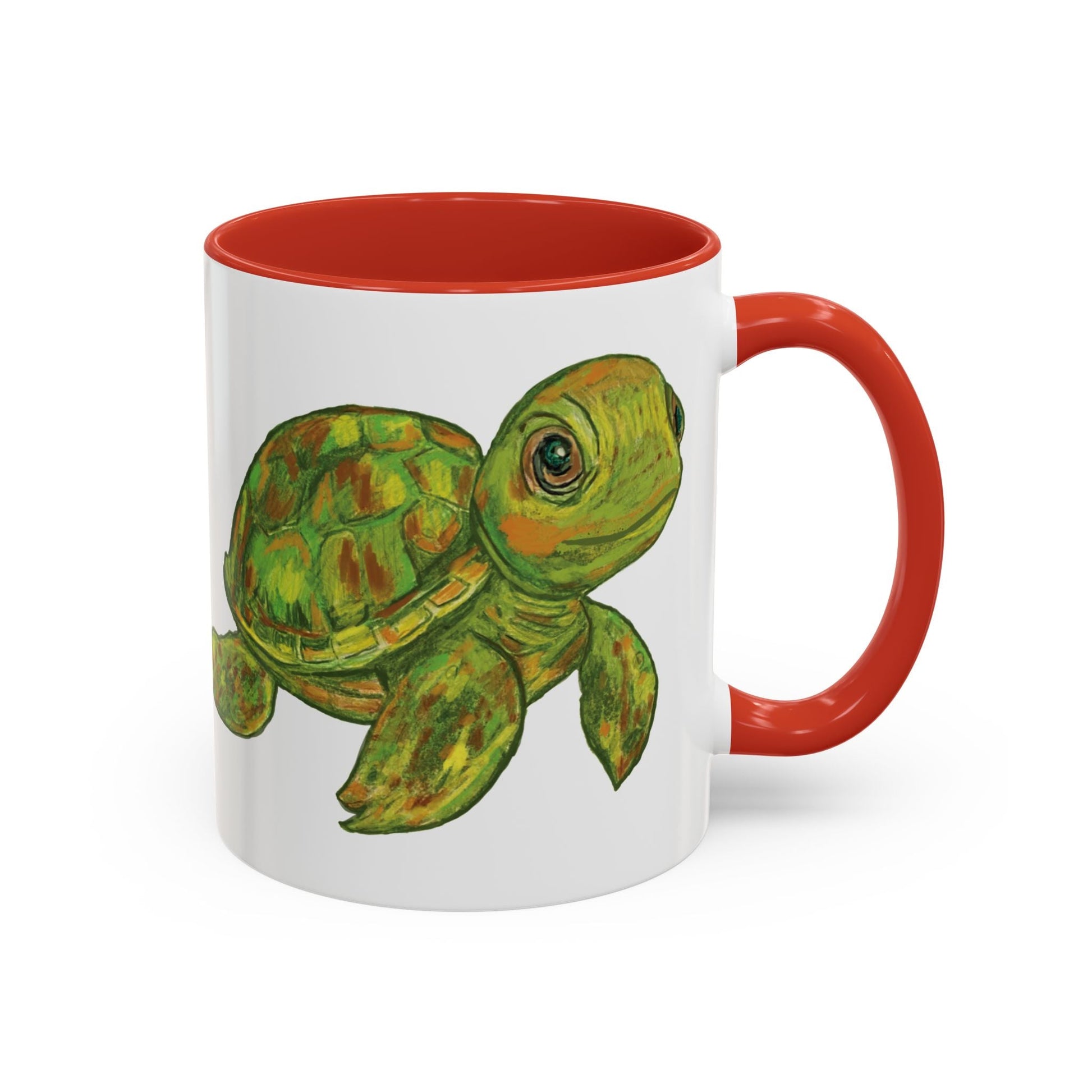 Shelly Sea Turtle Coffee Mug (11oz & 15oz) - Blue Cava