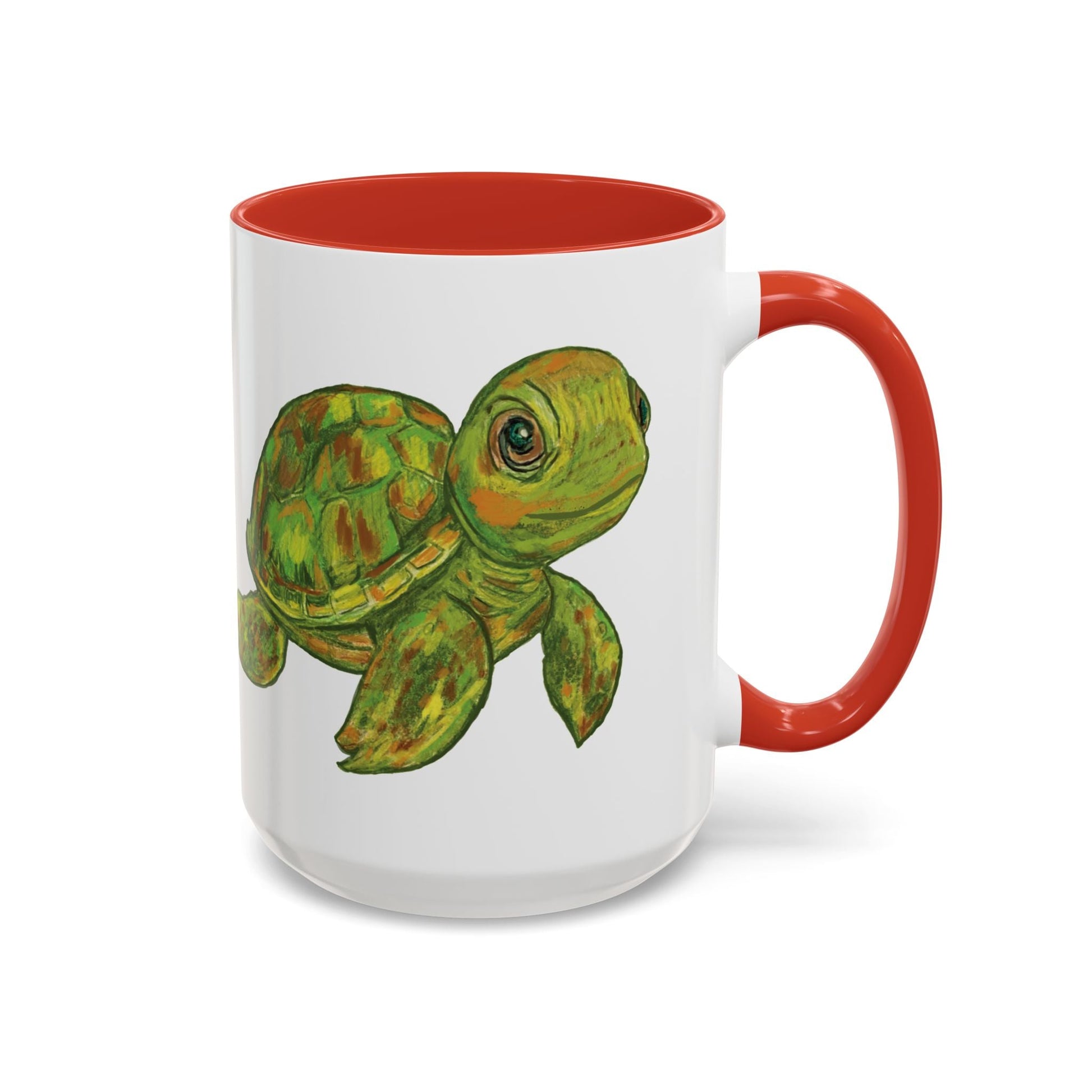 Shelly Sea Turtle Coffee Mug (11oz & 15oz) - Blue Cava