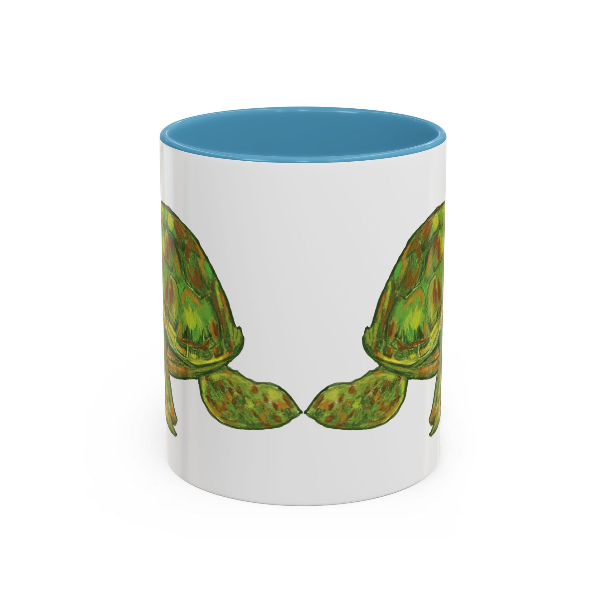 Shelly Sea Turtle Coffee Mug (11oz & 15oz) - Blue Cava