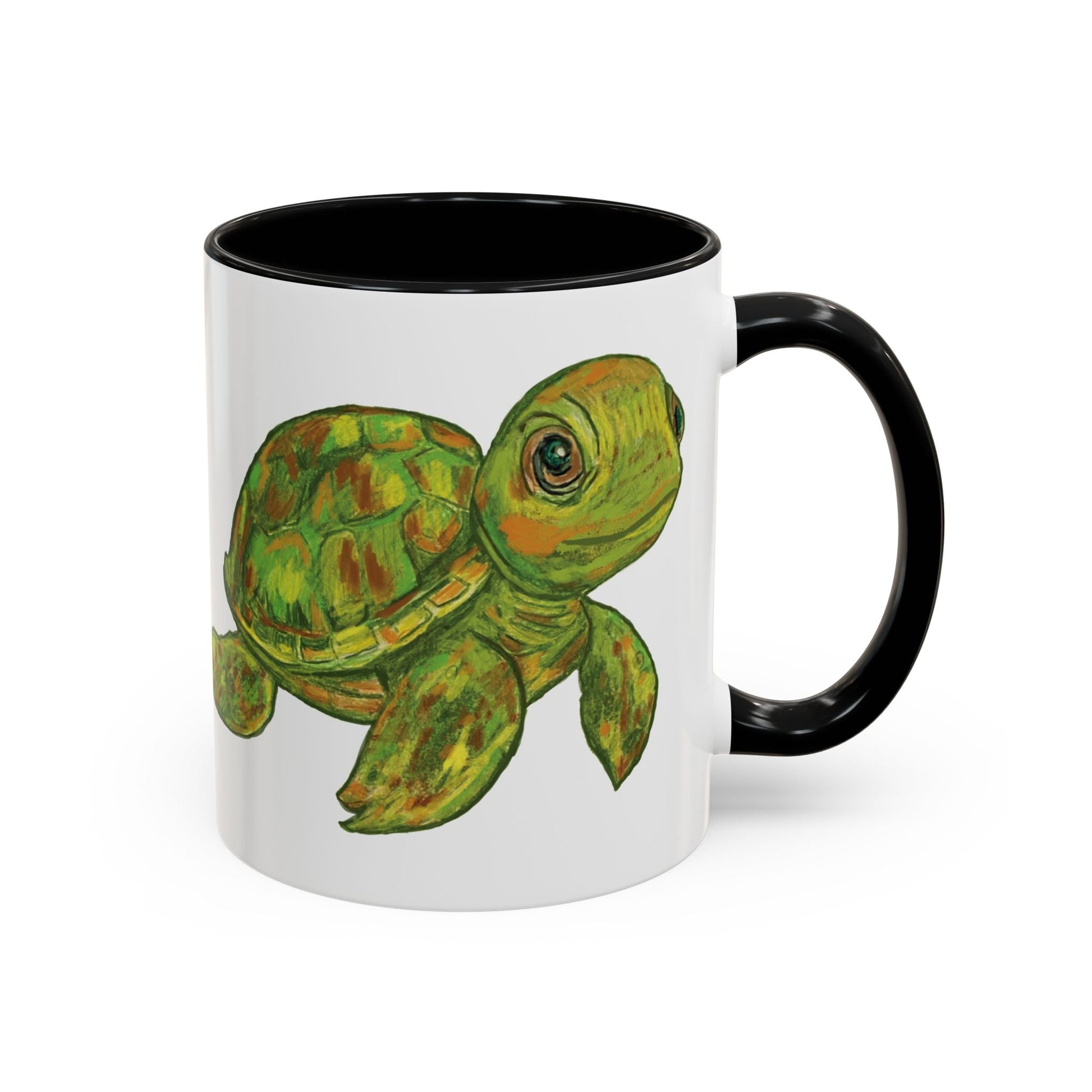 Shelly Sea Turtle Coffee Mug (11oz & 15oz) - Blue Cava