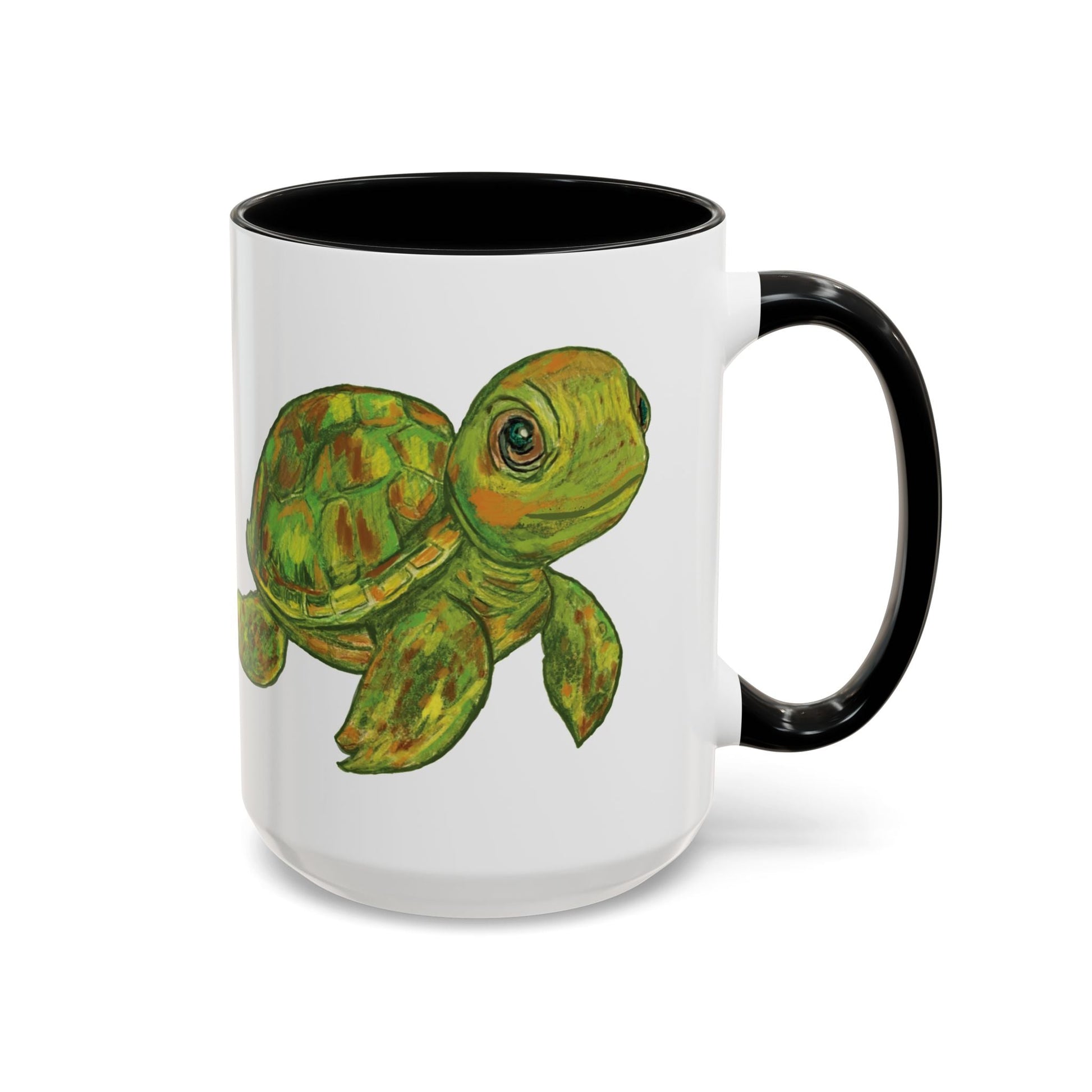 Shelly Sea Turtle Coffee Mug (11oz & 15oz) - Blue Cava