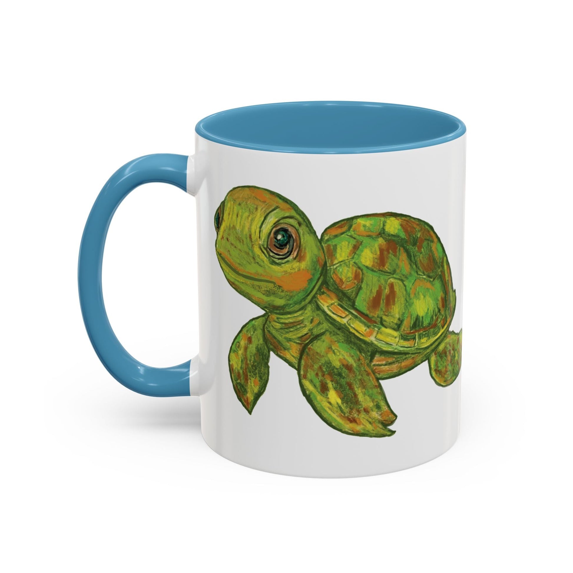 Shelly Sea Turtle Coffee Mug (11oz & 15oz) - Blue Cava