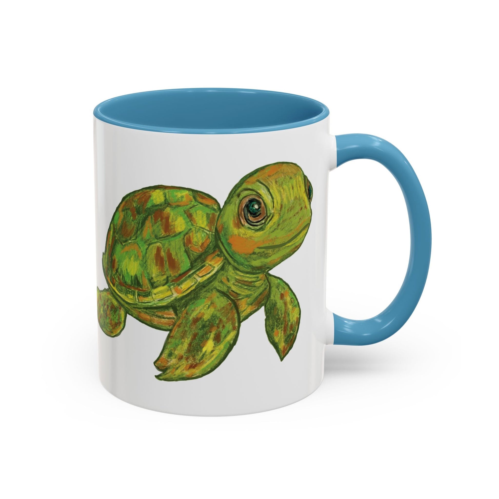 Shelly Sea Turtle Coffee Mug (11oz & 15oz) - Blue Cava
