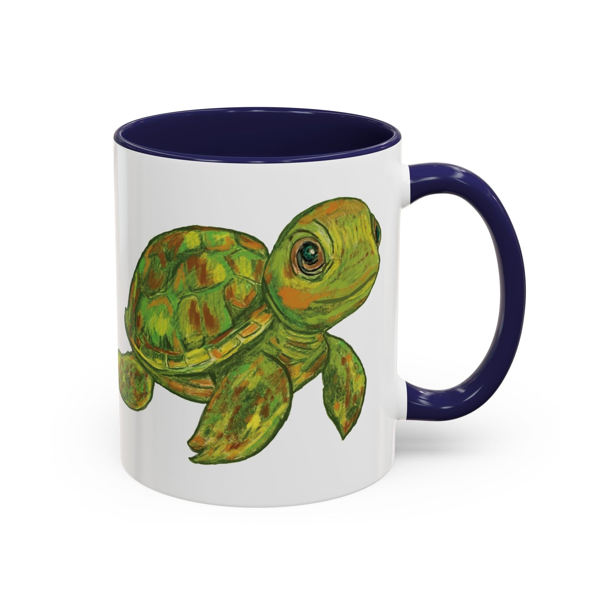 Shelly Sea Turtle Coffee Mug (11oz & 15oz) - Blue Cava